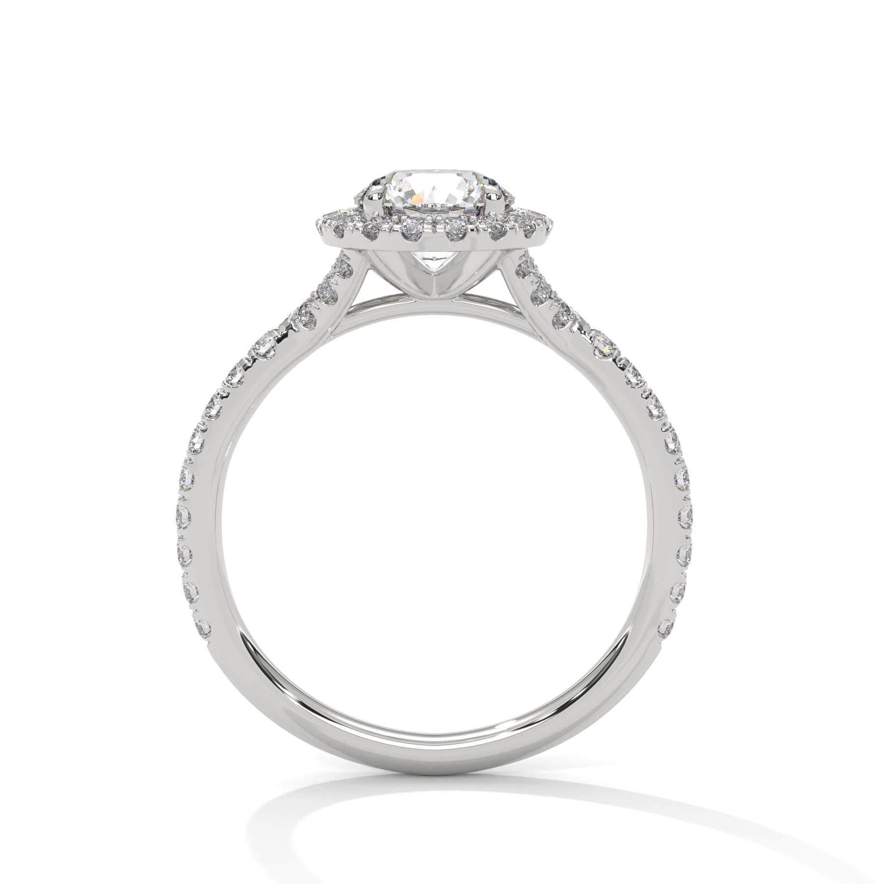14K White Gold 18K White Gold Platinum Round