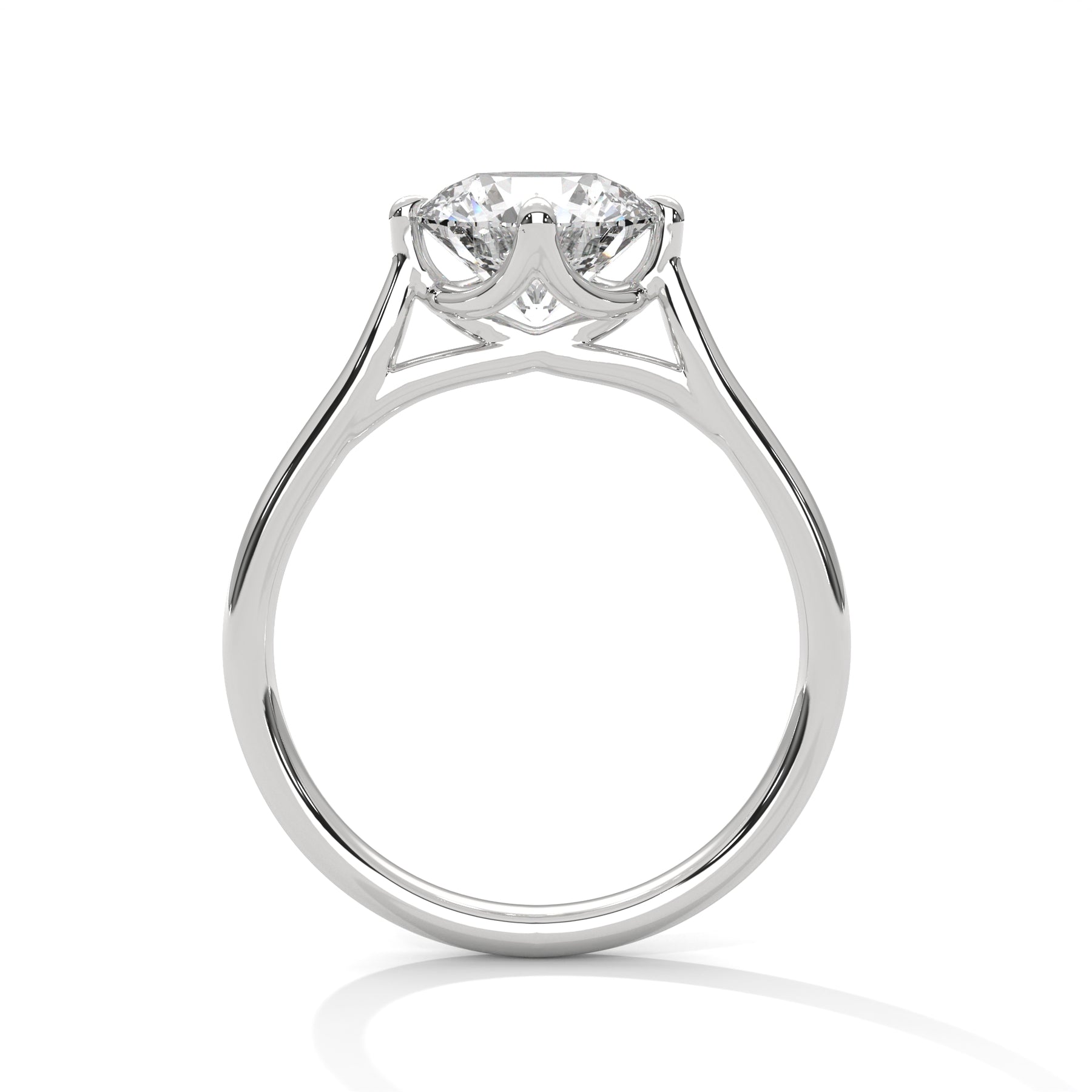 14K White Gold 18K White Gold Platinum Round