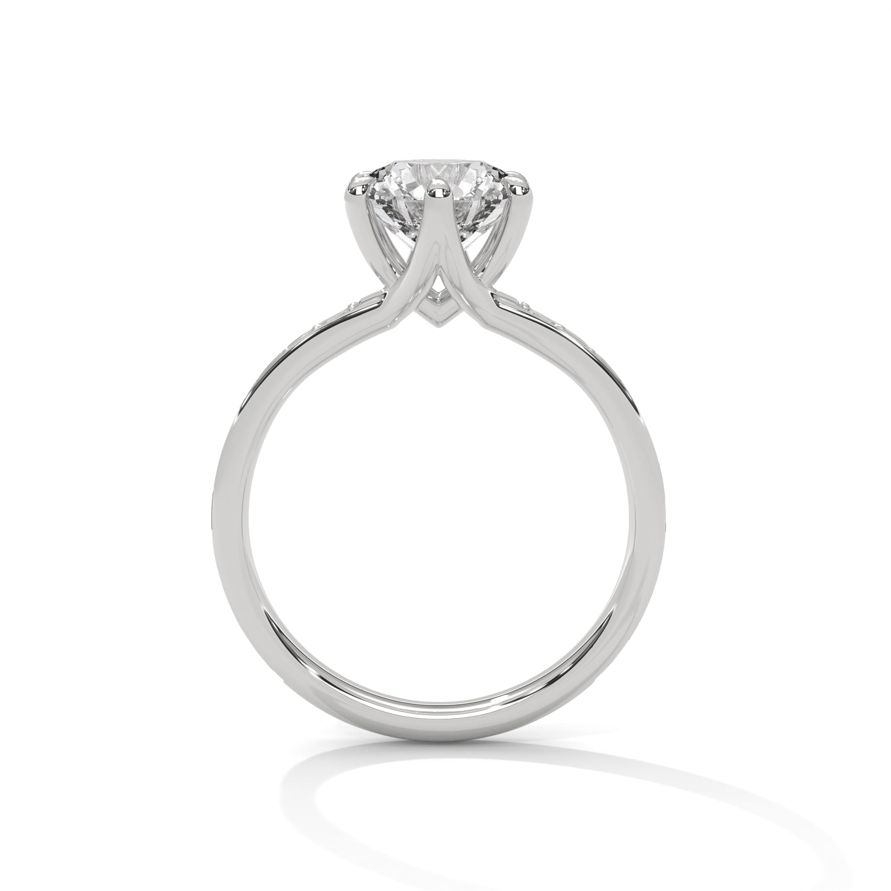14K White Gold 18K White Gold Platinum Round