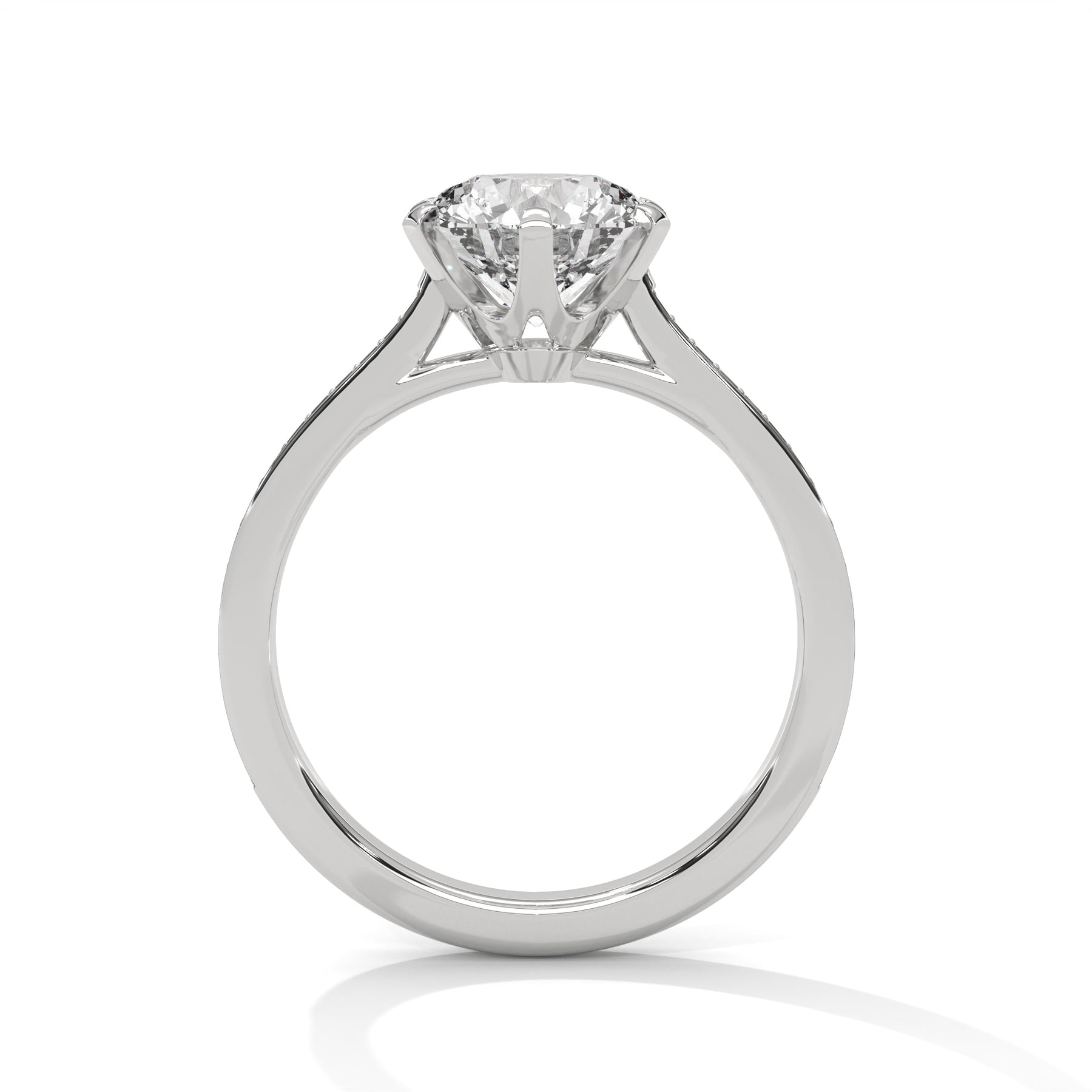 14K White Gold 18K White Gold Platinum Round
