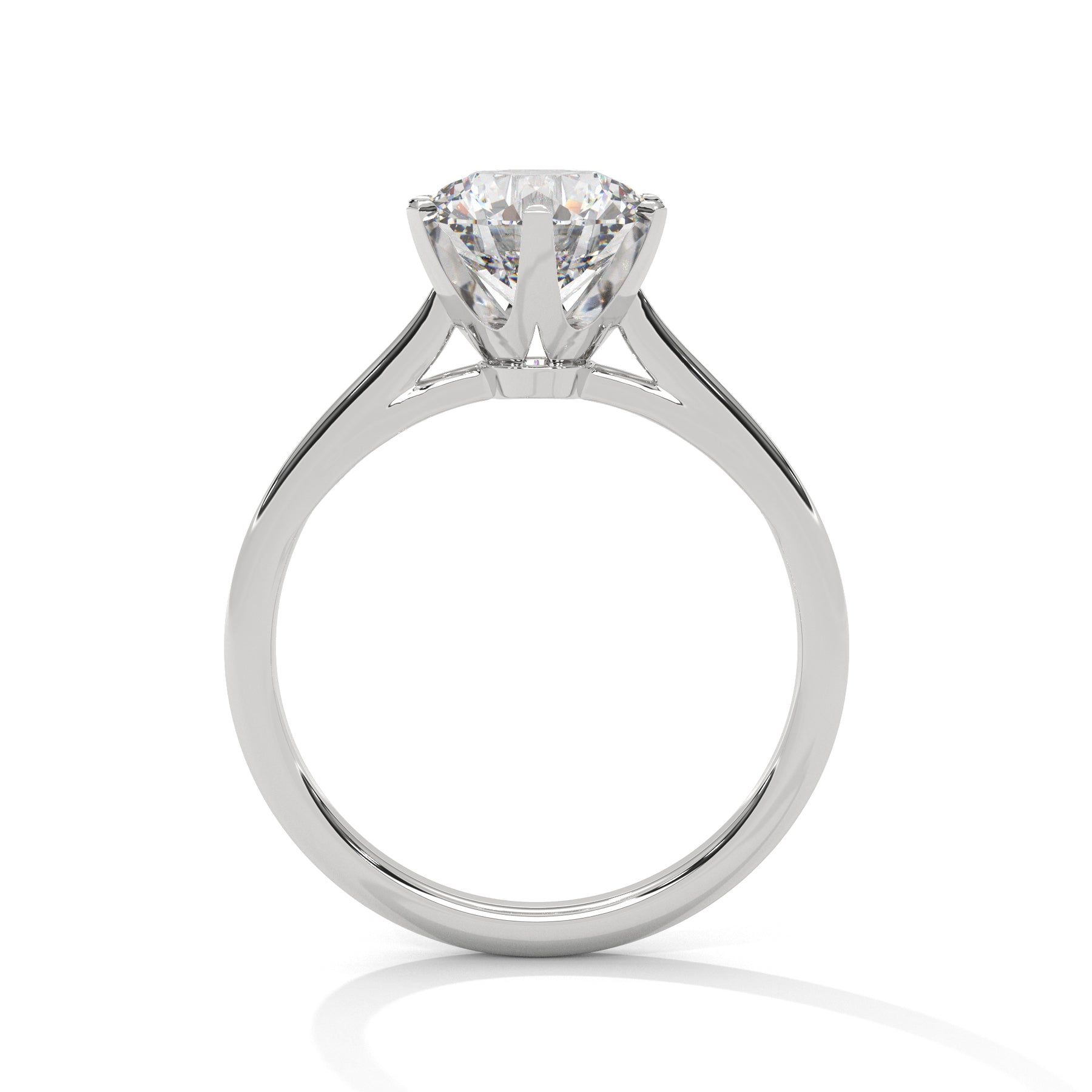 14K White Gold 18K White Gold Platinum Round