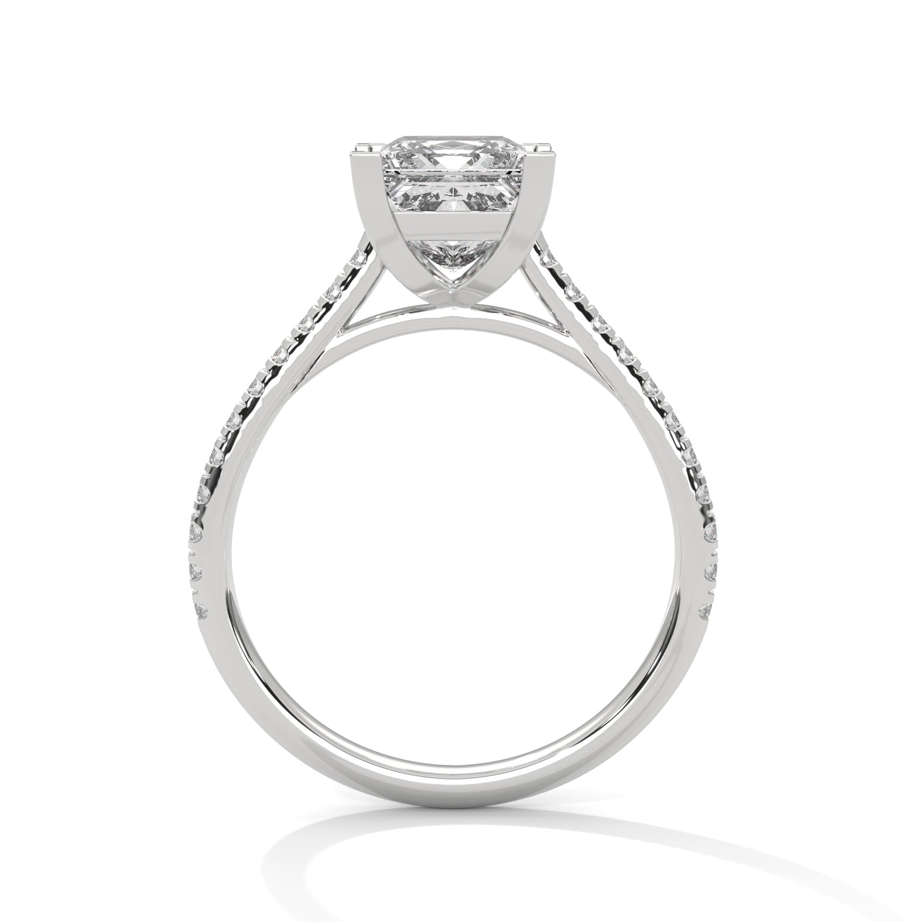 14K White Gold 18K White Gold Platinum Princess