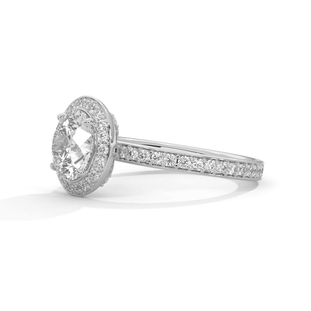 14K White Gold 18K White Gold Platinum Round