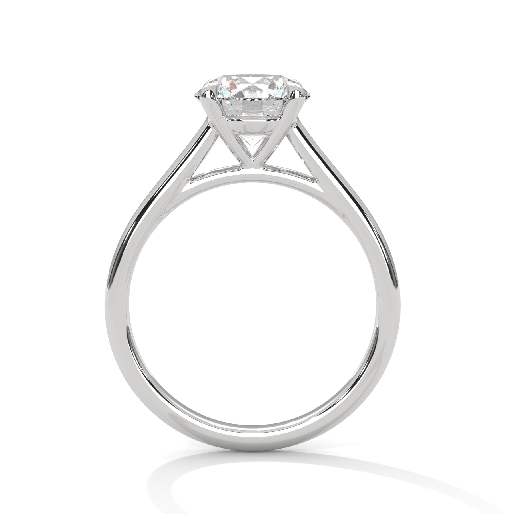 14K White Gold 18K White Gold Platinum Round