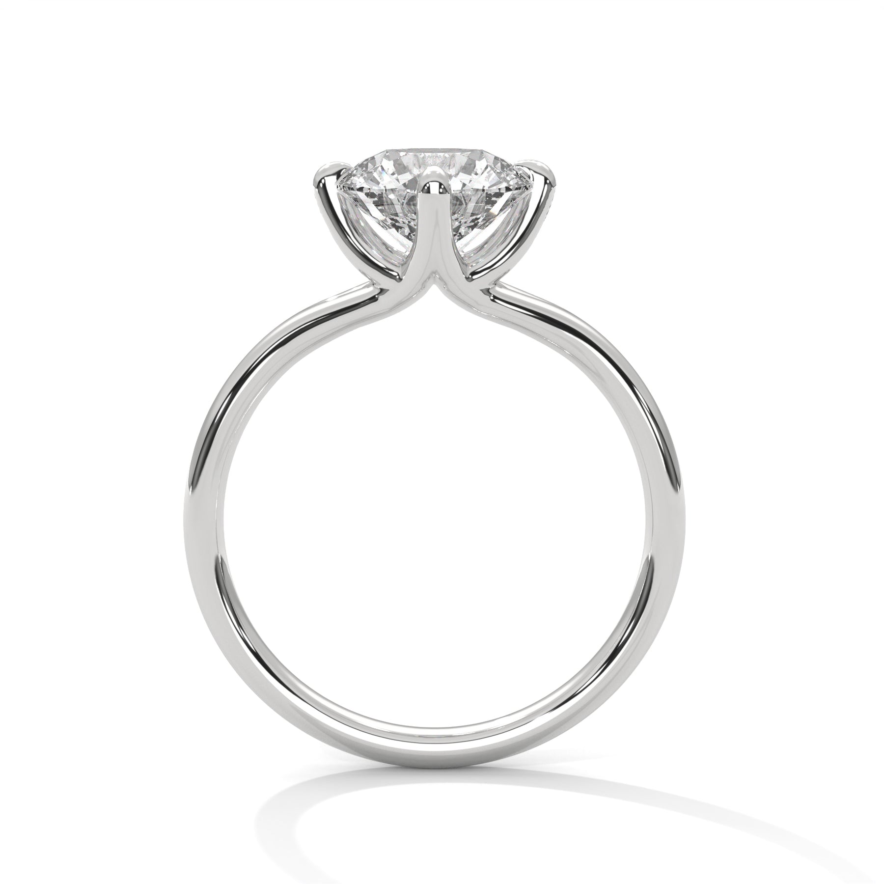 14K White Gold 18K White Gold Platinum Round