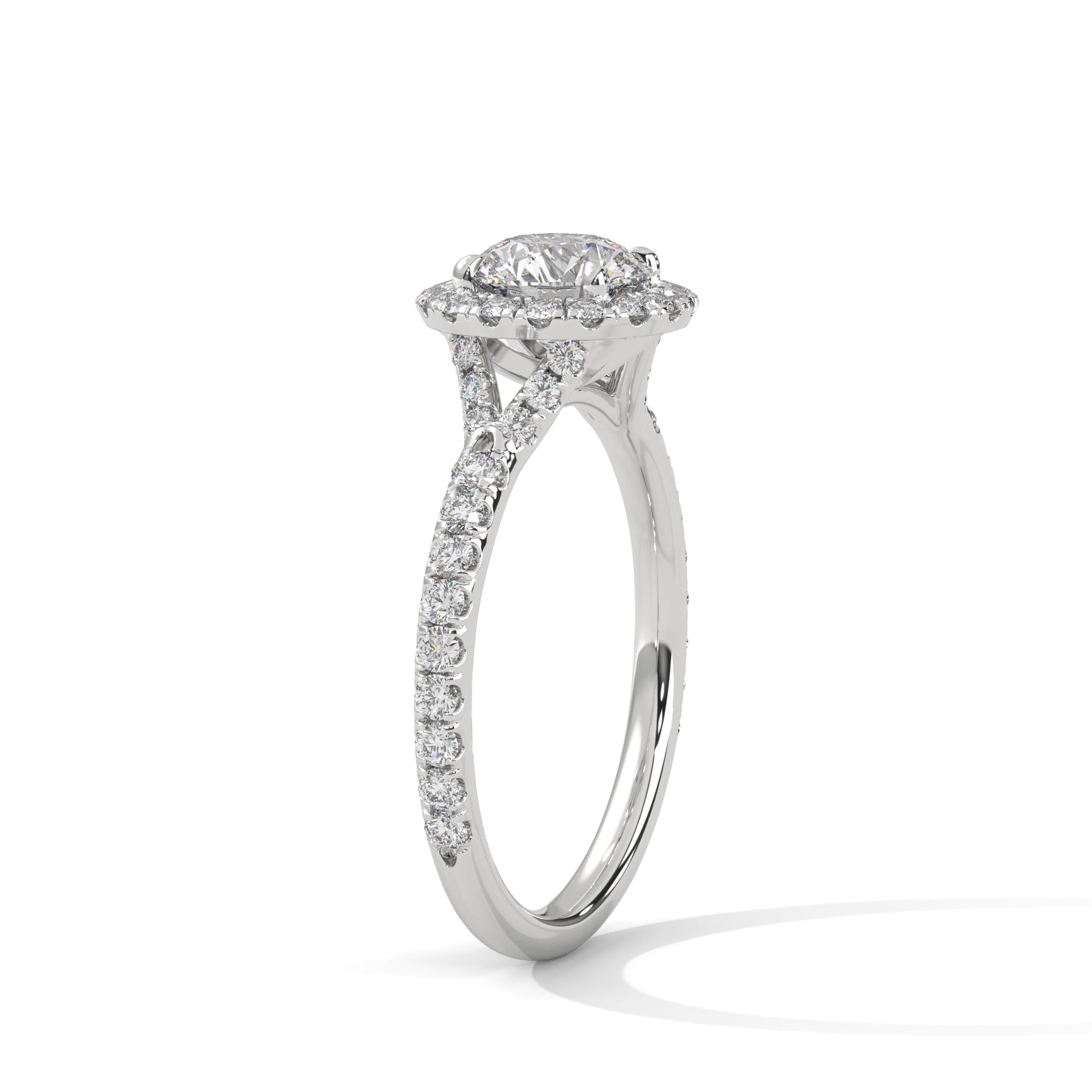 14K White Gold 18K White Gold Platinum Round