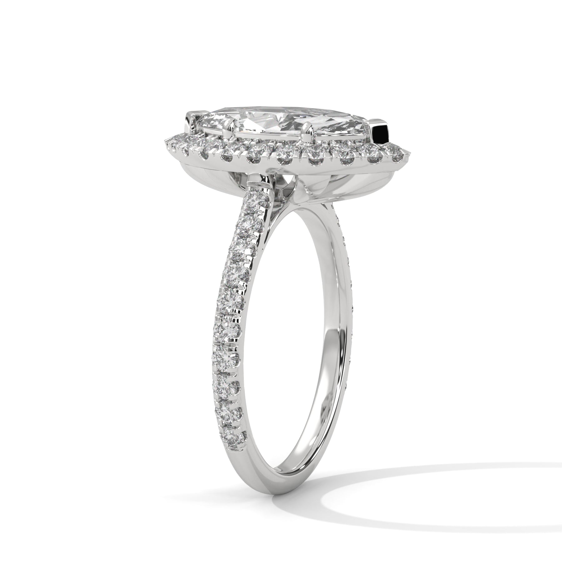 14K White Gold 18K White Gold Platinum Marquise