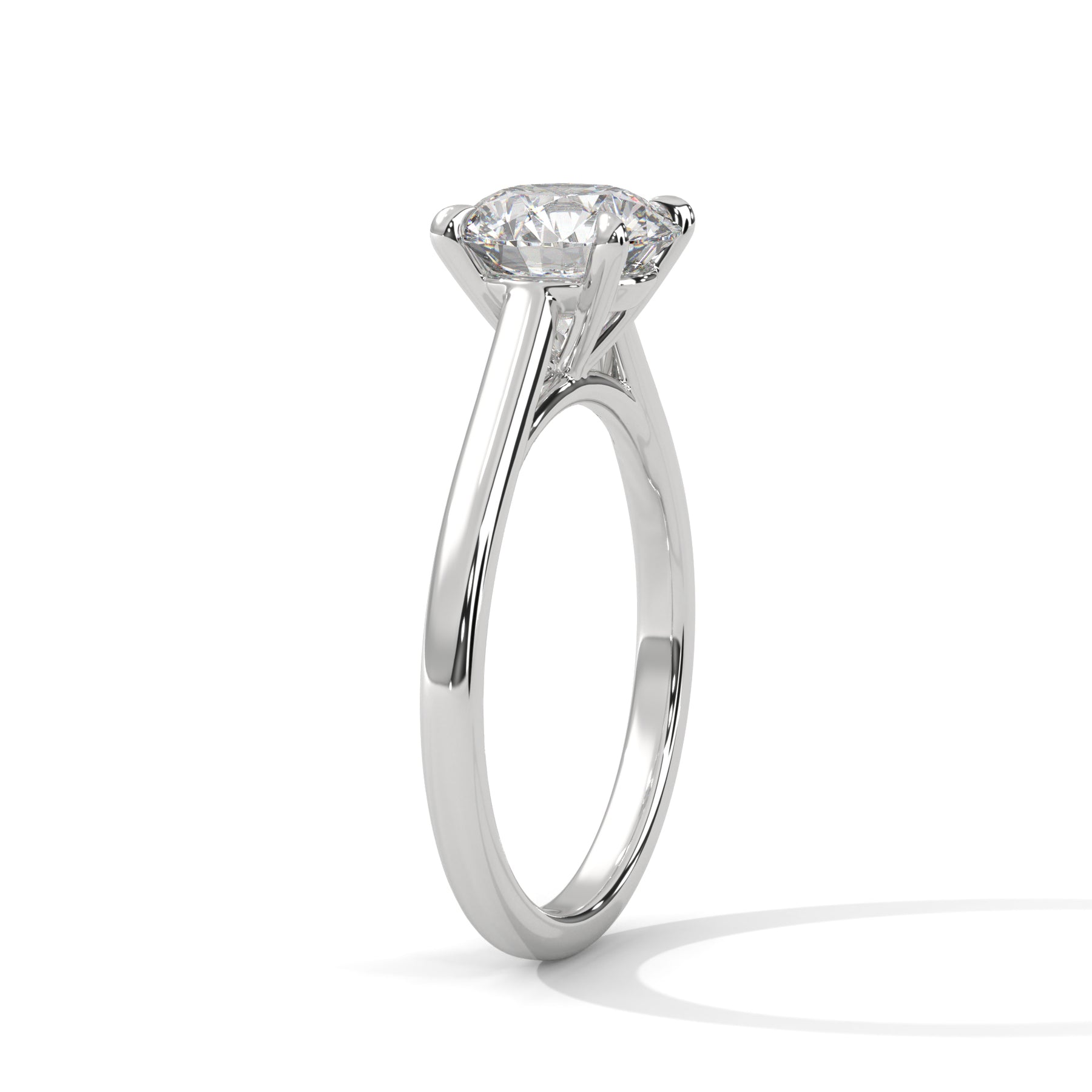14K White Gold 18K White Gold Platinum Round