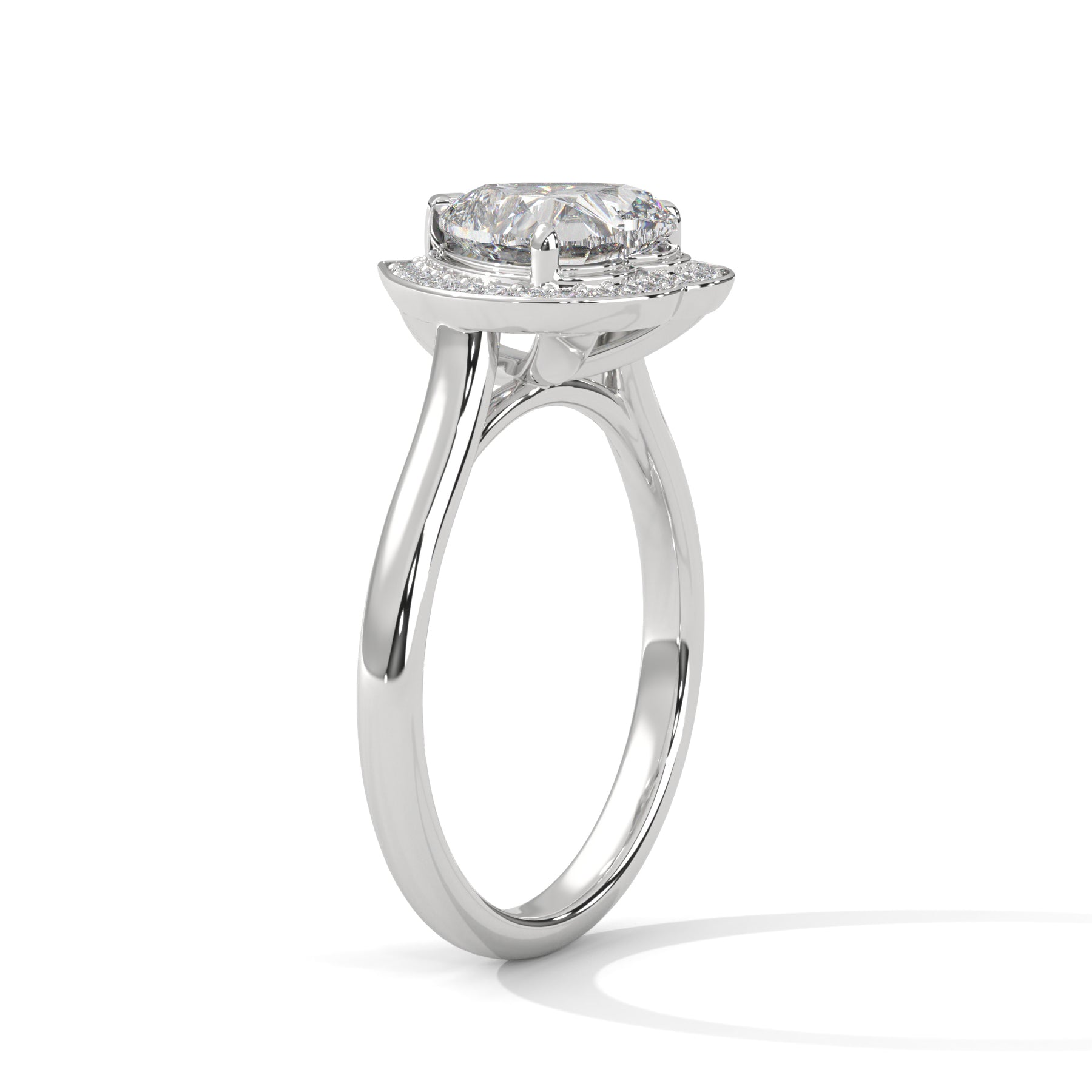 14K White Gold 18K White Gold Platinum Heart
