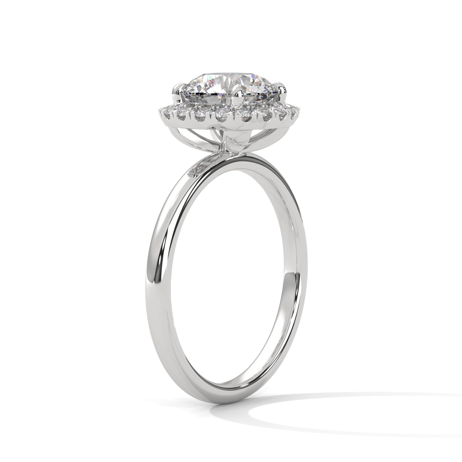 14K White Gold 18K White Gold Platinum Round