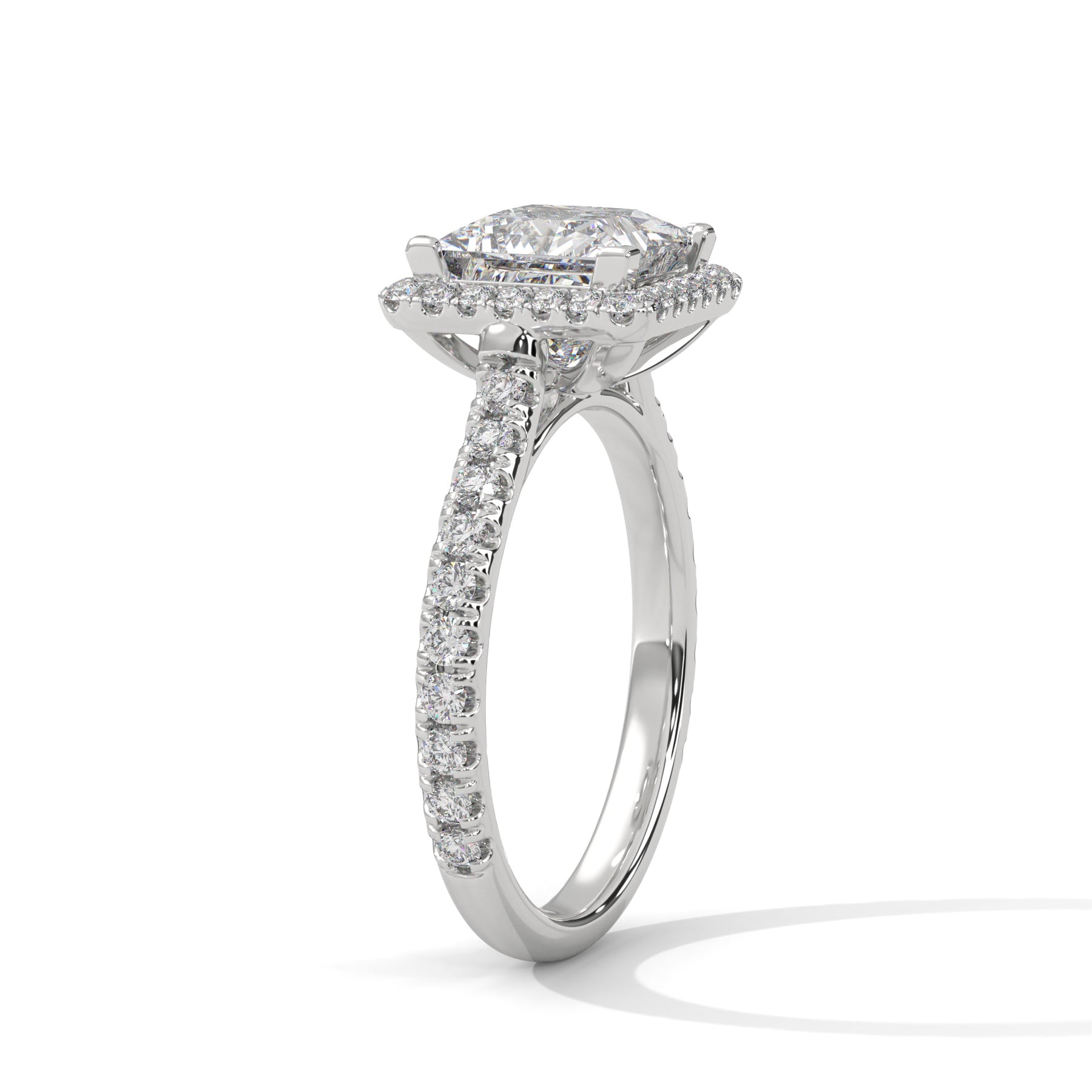14K White Gold 18K White Gold Platinum Princess