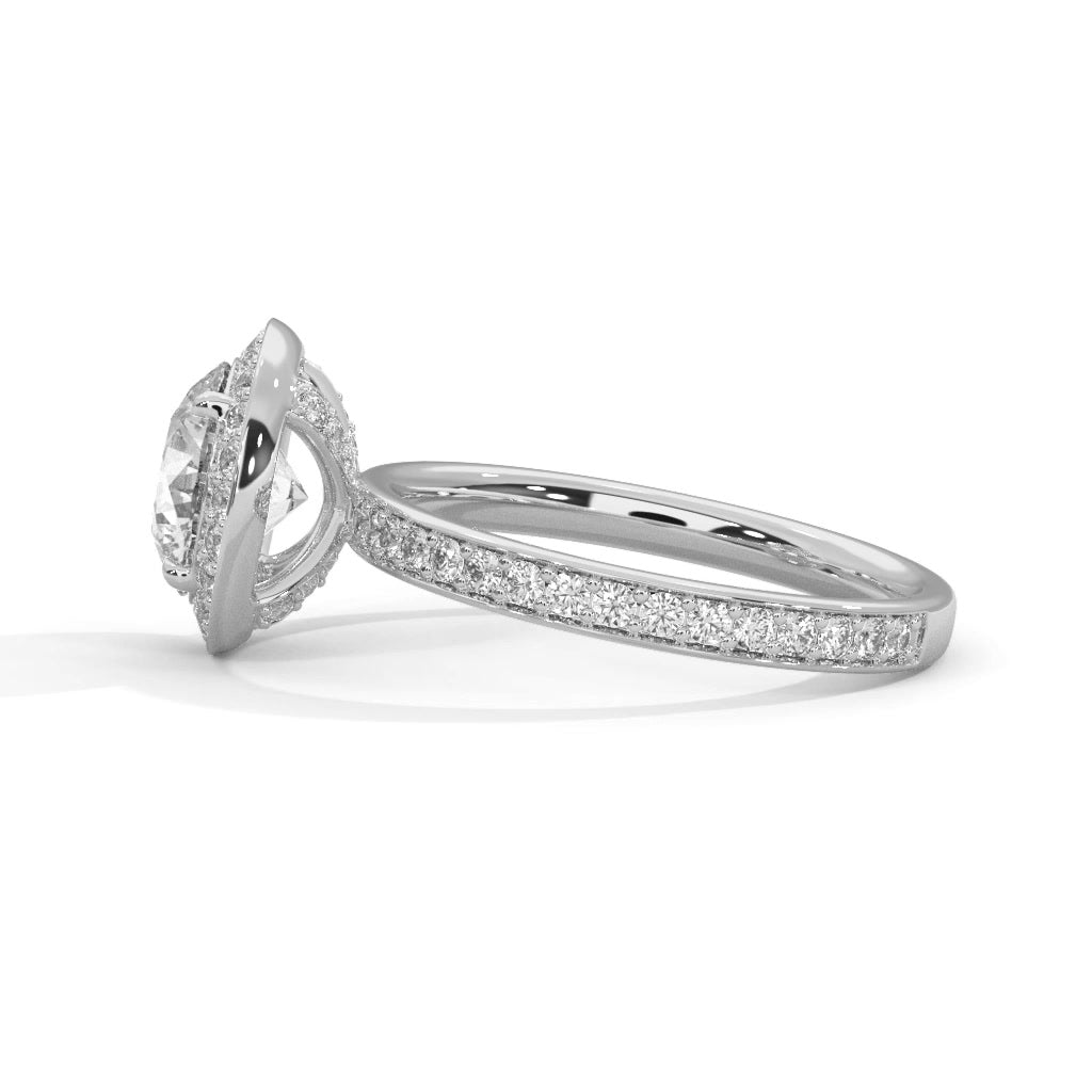 14K White Gold 18K White Gold Platinum Round