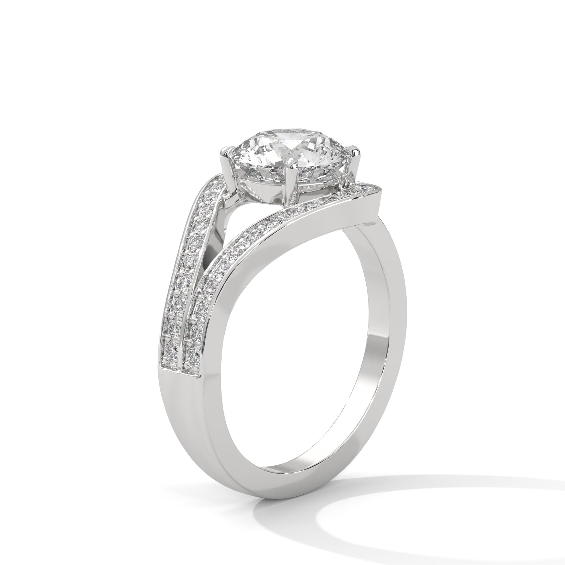 14K White Gold 18K White Gold Platinum Round