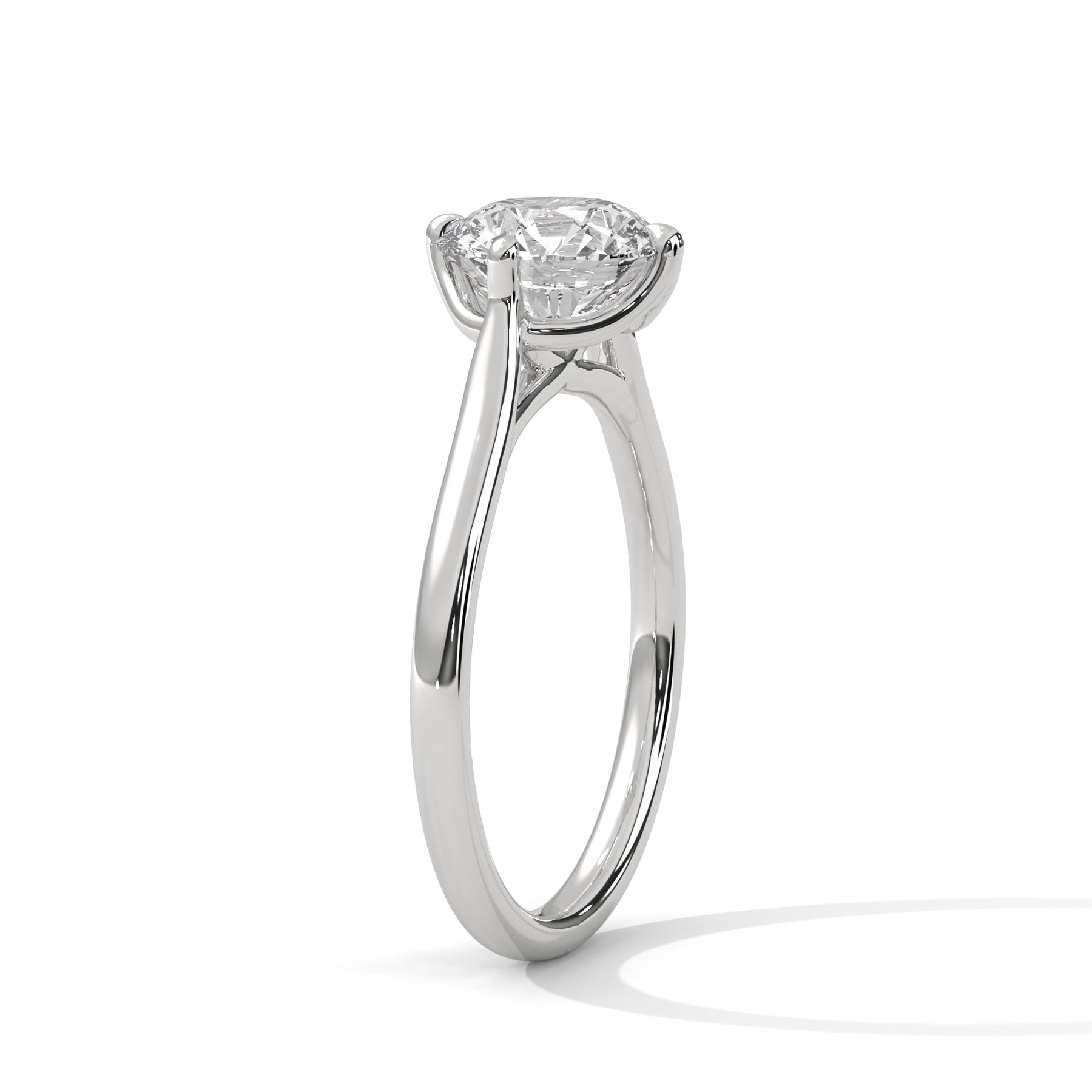 14K White Gold 18K White Gold Platinum Round
