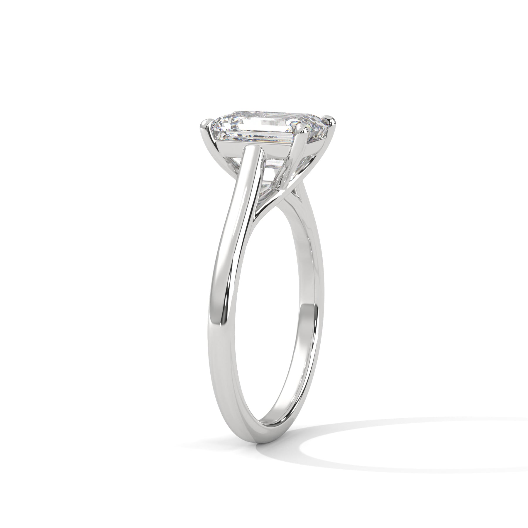 14K White Gold 18K White Gold Platinum Radiant
