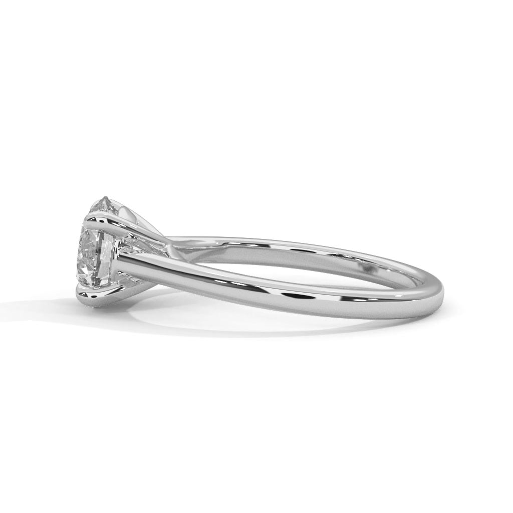 14K White Gold 18K White Gold Platinum Round