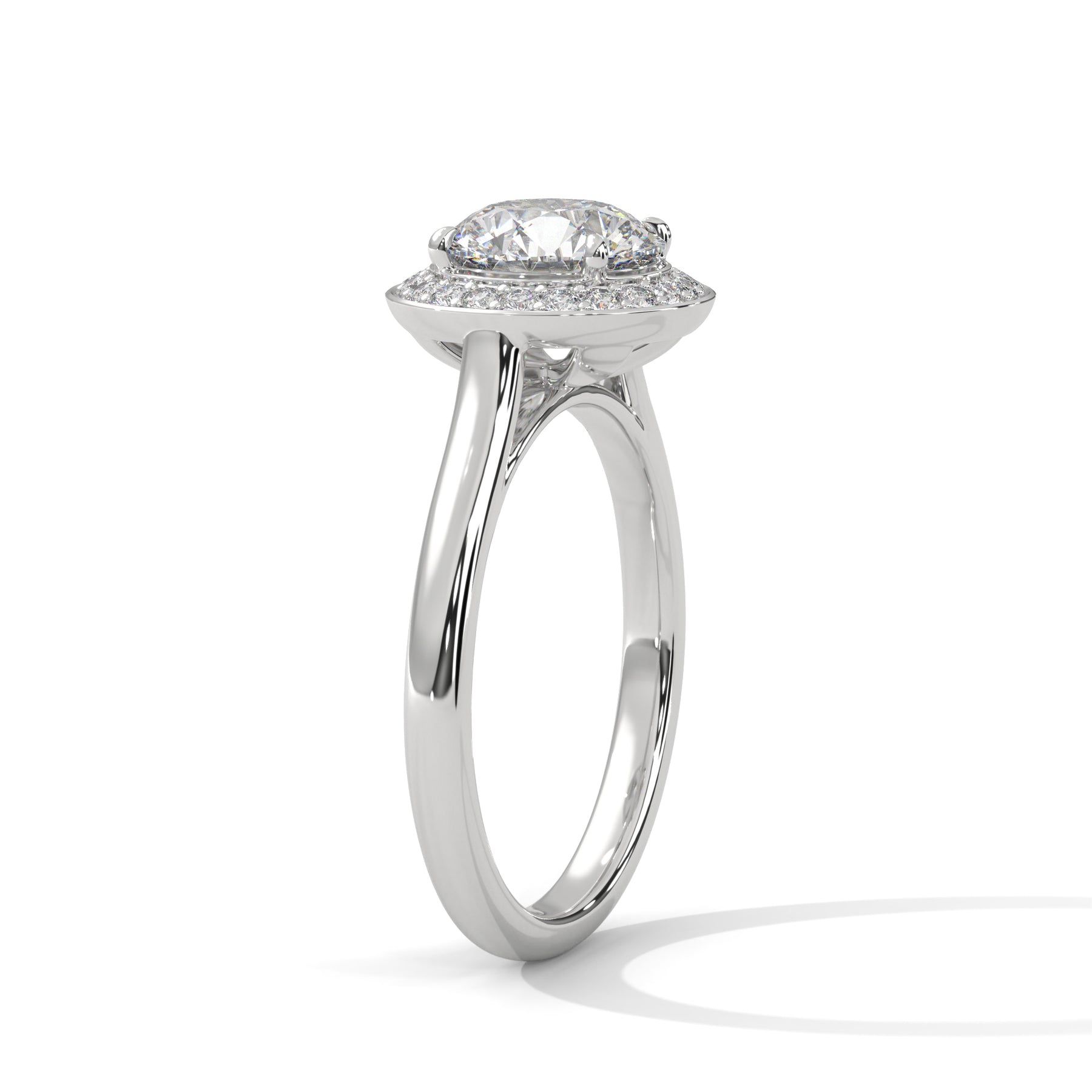 14K White Gold 18K White Gold Platinum Round