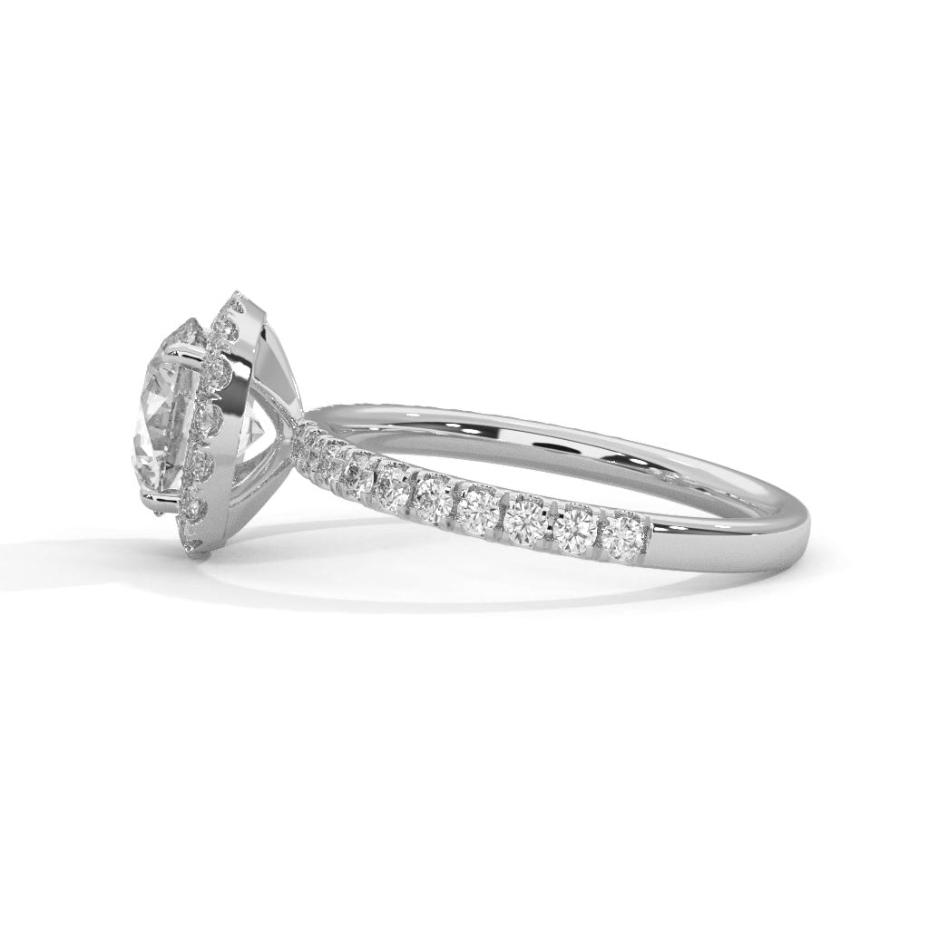 14K White Gold 18K White Gold Platinum Round