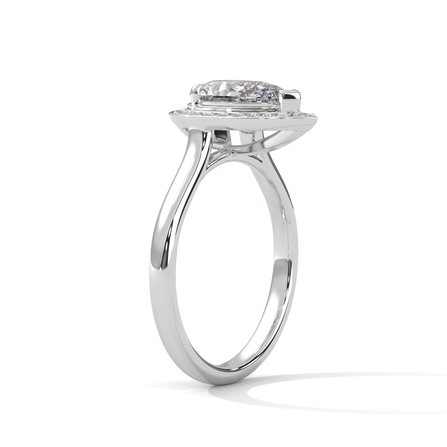14K White Gold 18K White Gold Platinum Pear