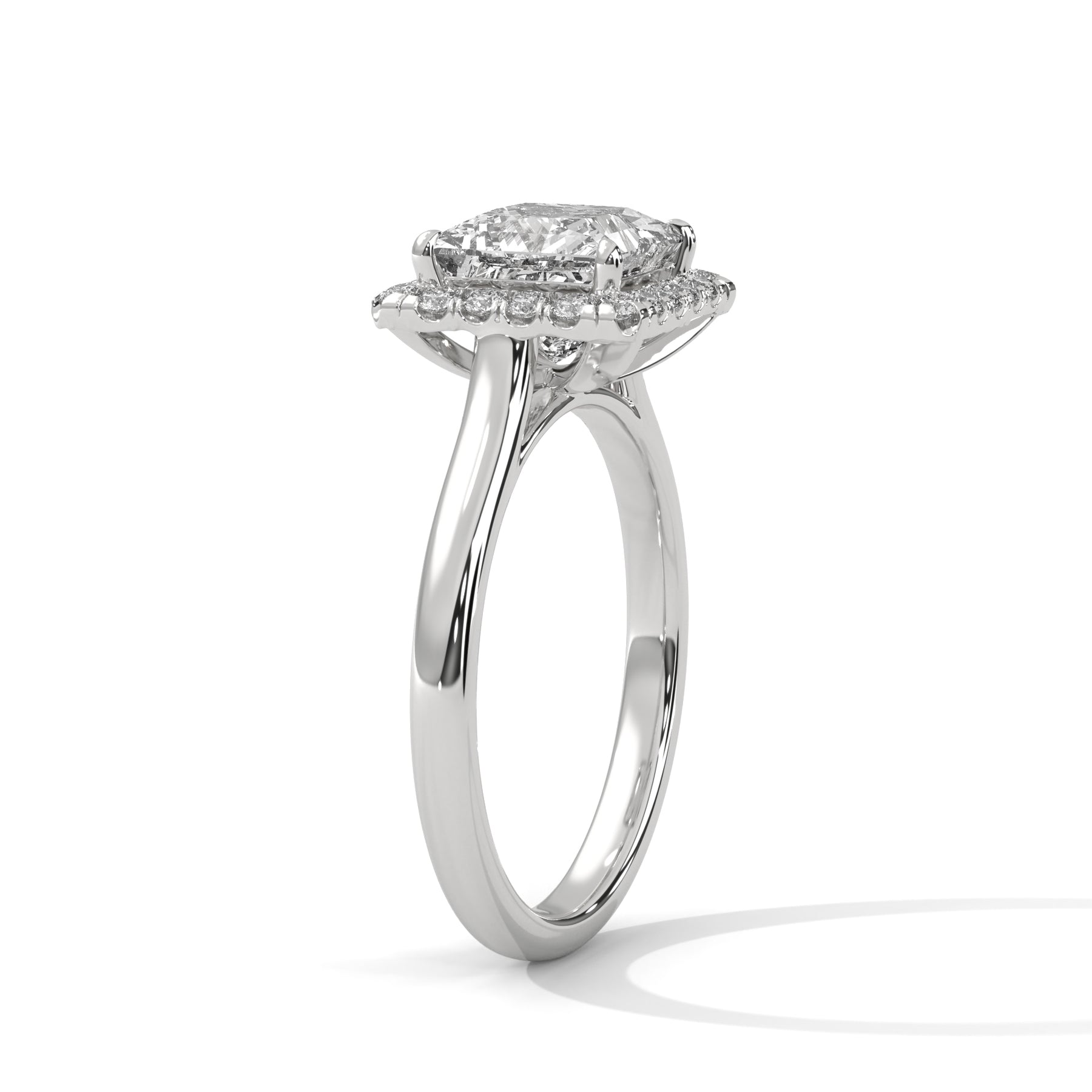 14K White Gold 18K White Gold Platinum Princess