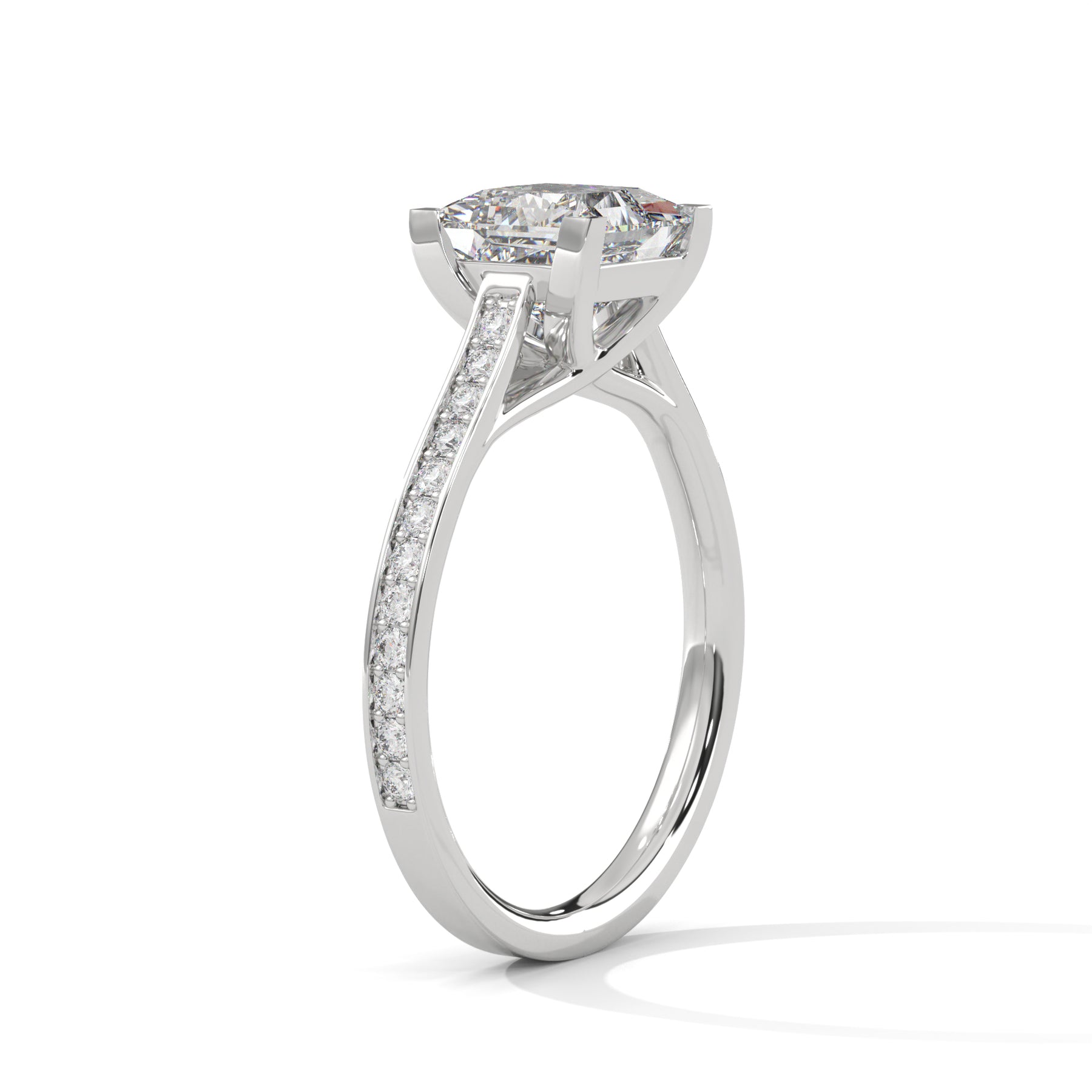 14K White Gold 18K White Gold Platinum Princess