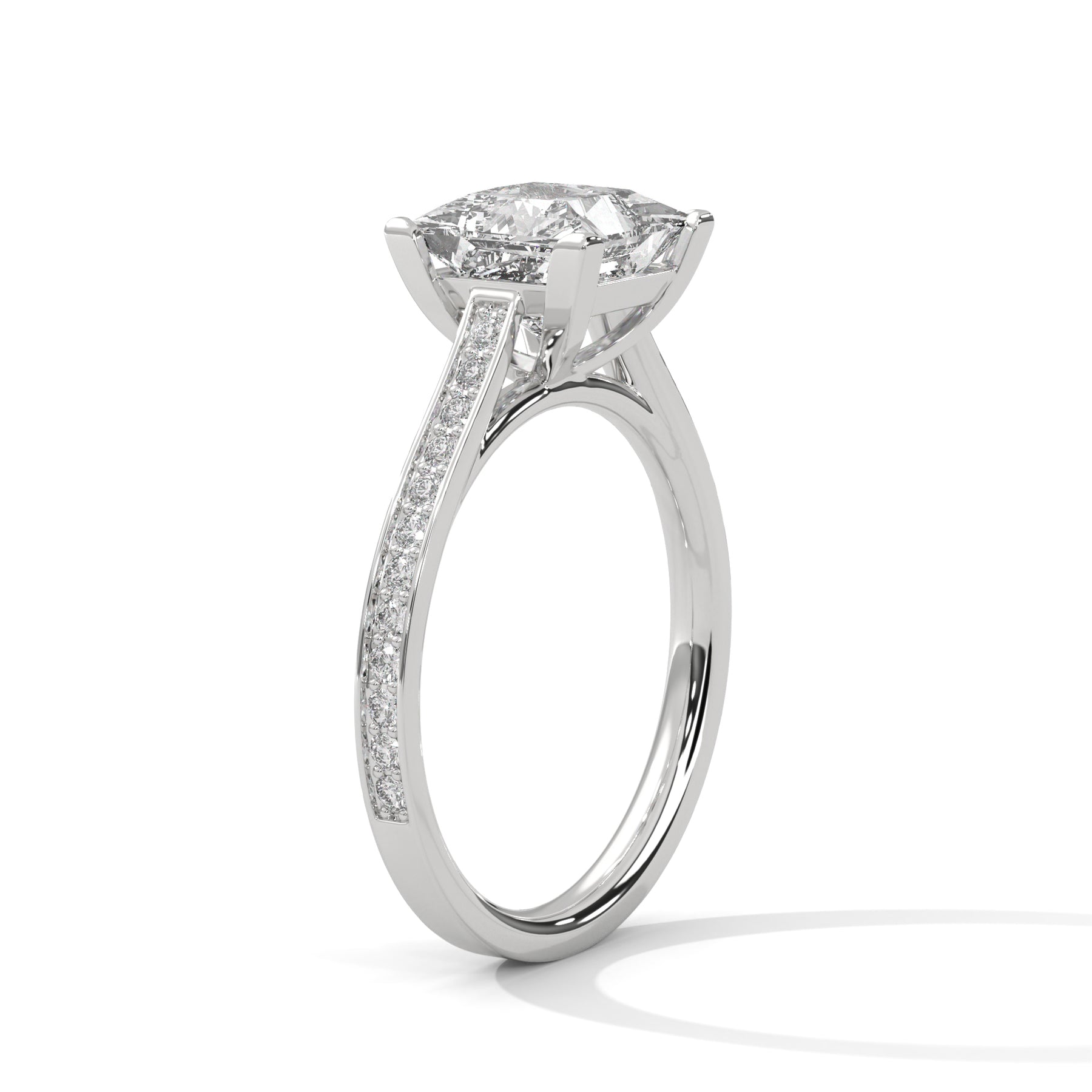 14K White Gold 18K White Gold Platinum Princess