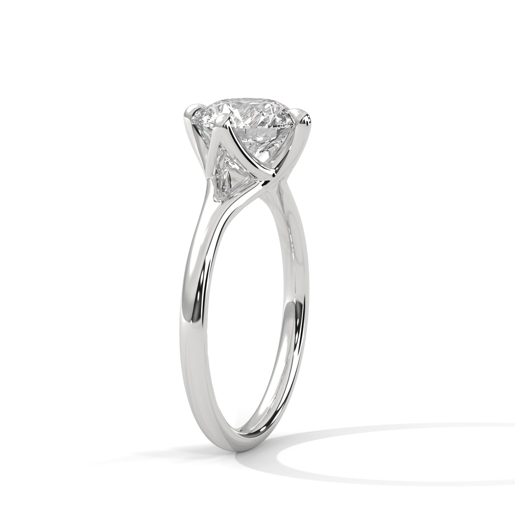 14K White Gold 18K White Gold Platinum Round