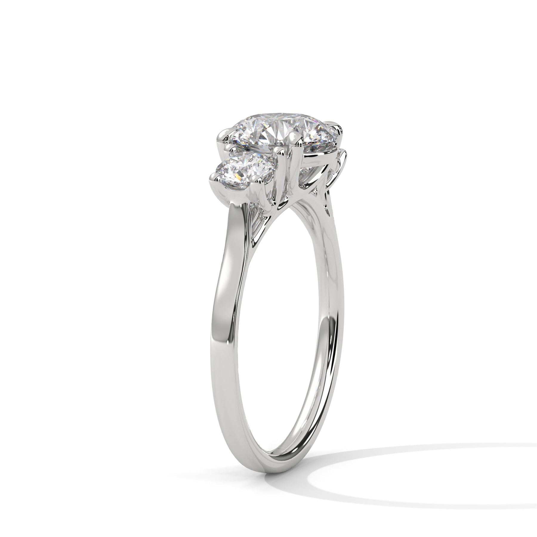14K White Gold 18K White Gold Platinum Round