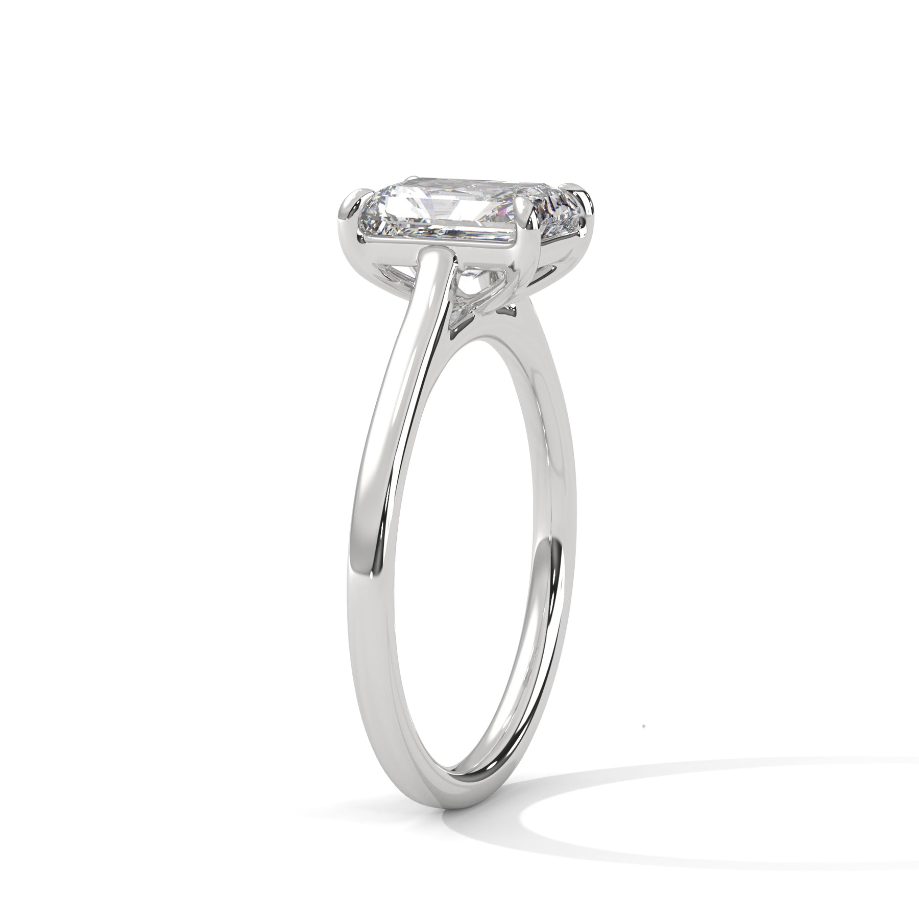 14K White Gold 18K White Gold Platinum Emerald