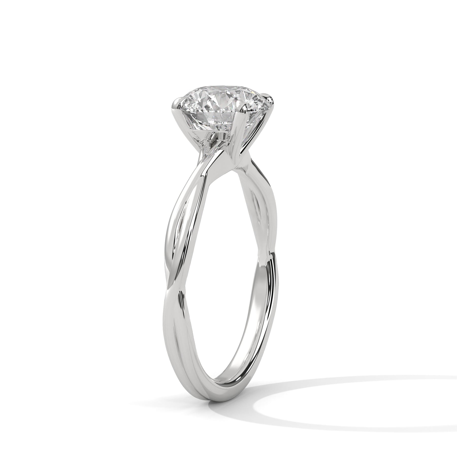 14K White Gold 18K White Gold Platinum Round