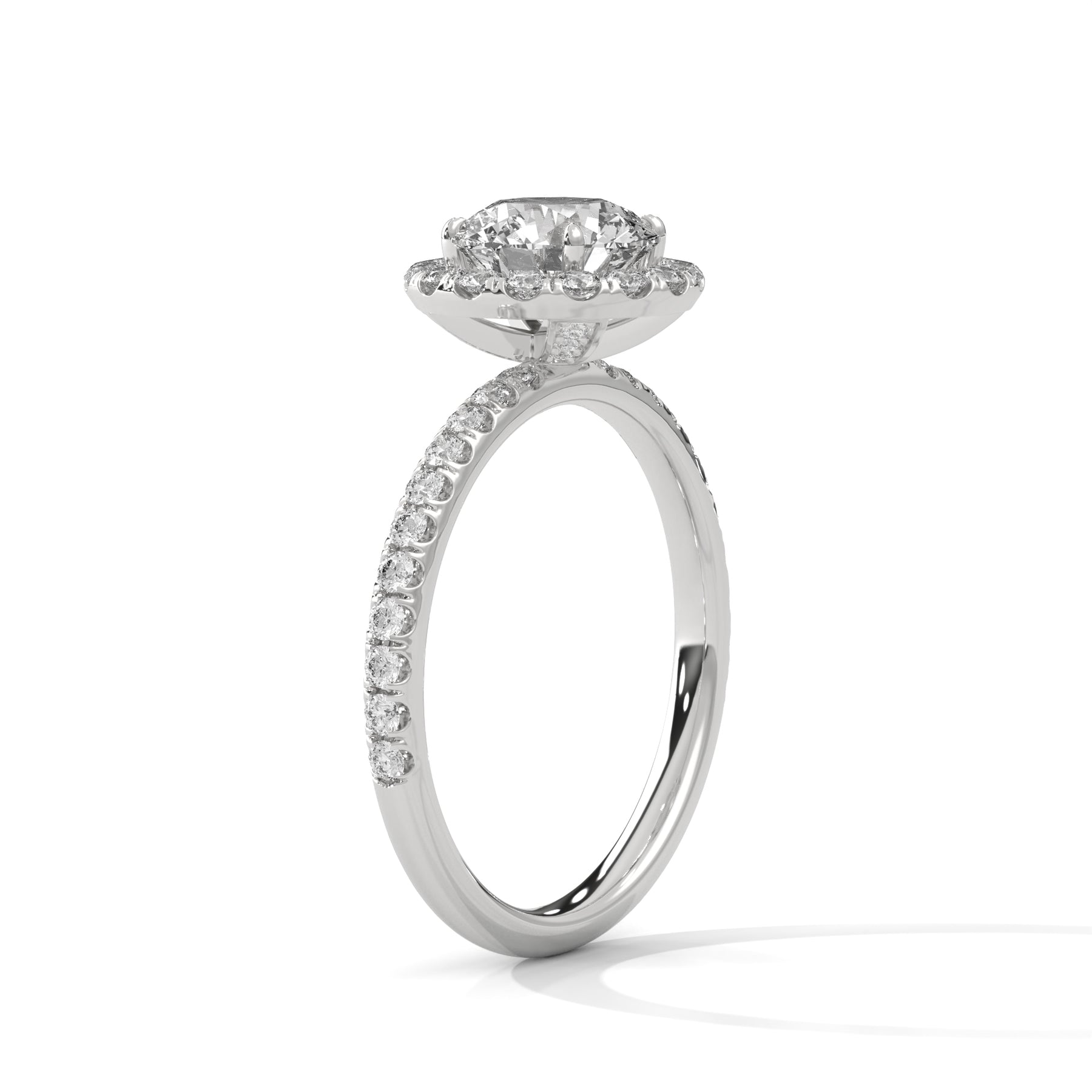 14K White Gold 18K White Gold Platinum Round