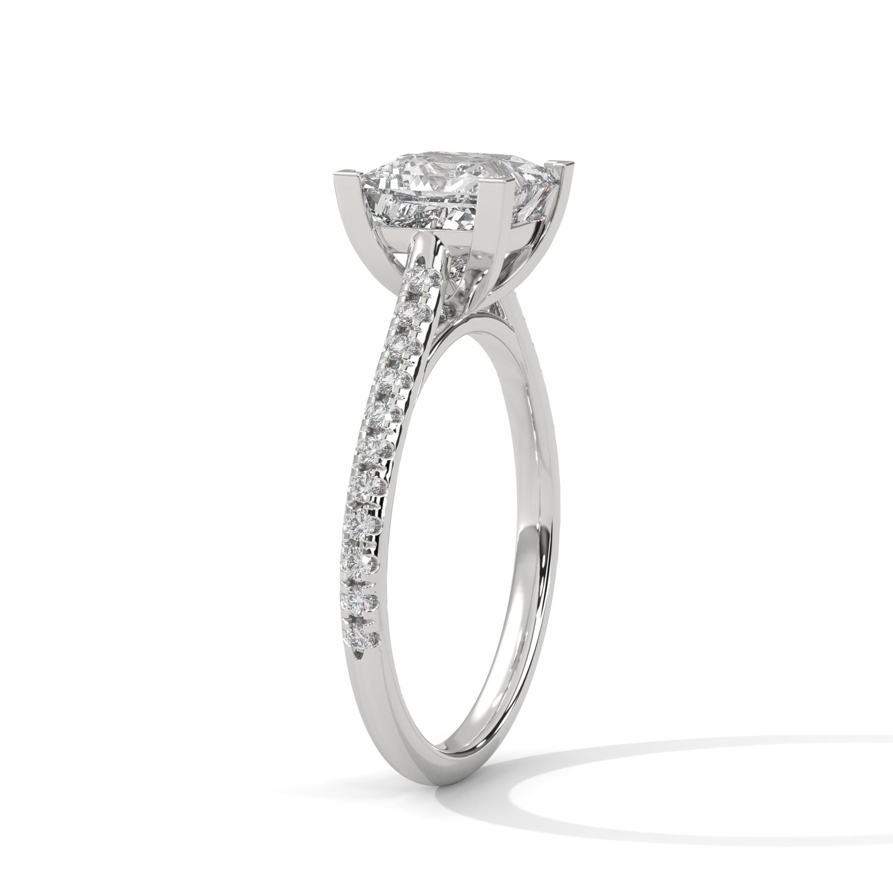14K White Gold 18K White Gold Platinum Princess