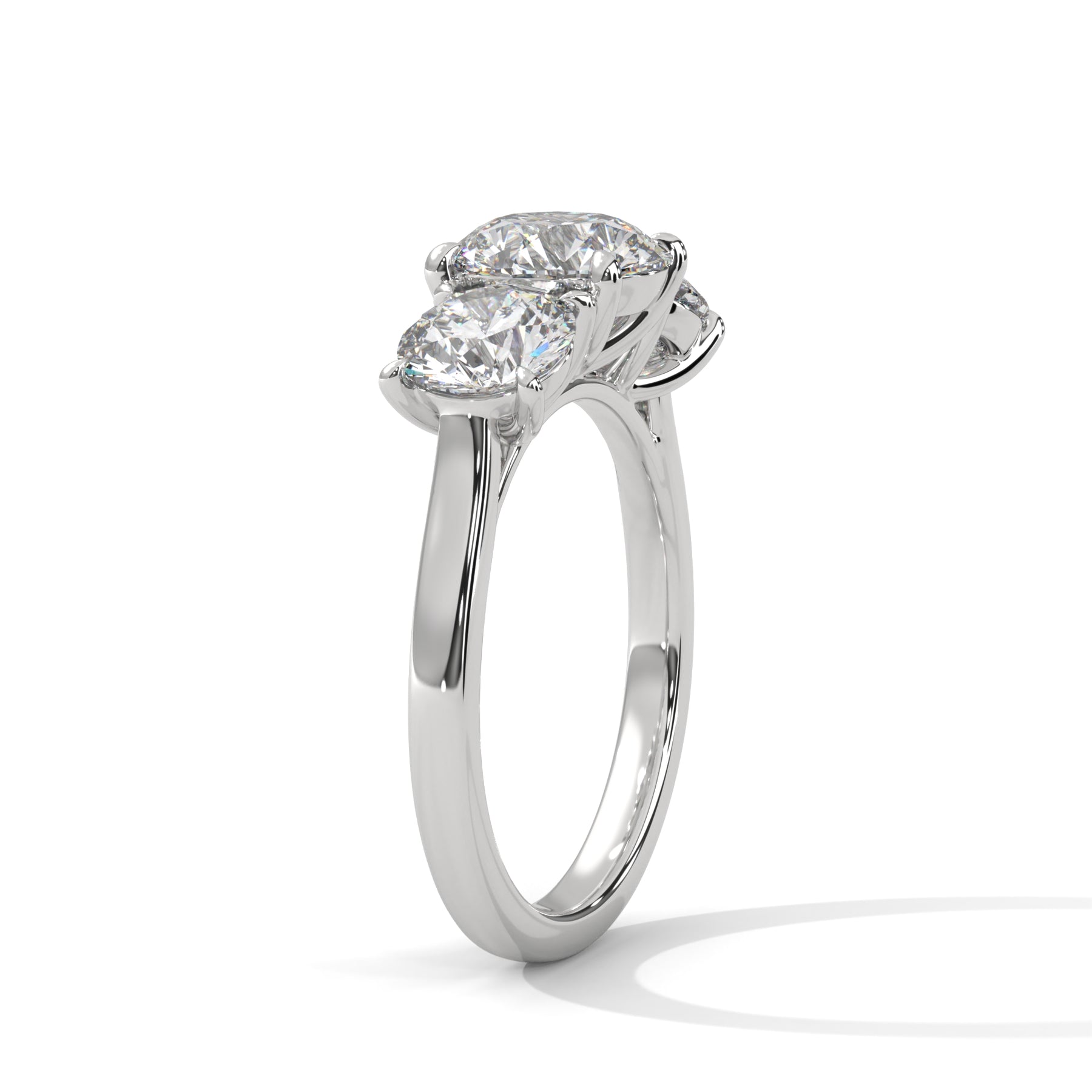 14K White Gold 18K White Gold Platinum Round