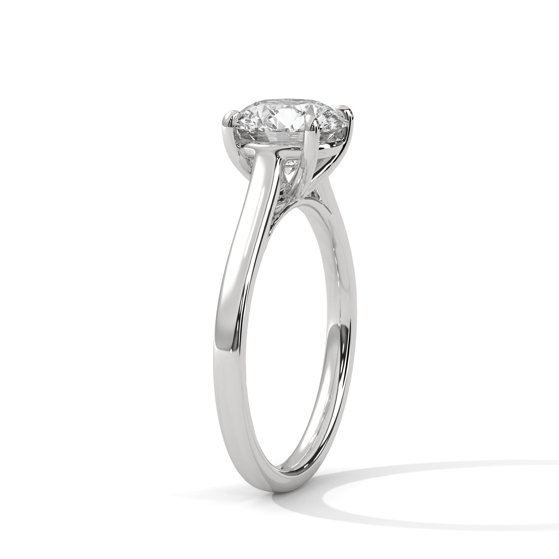 14K White Gold 18K White Gold Platinum Round