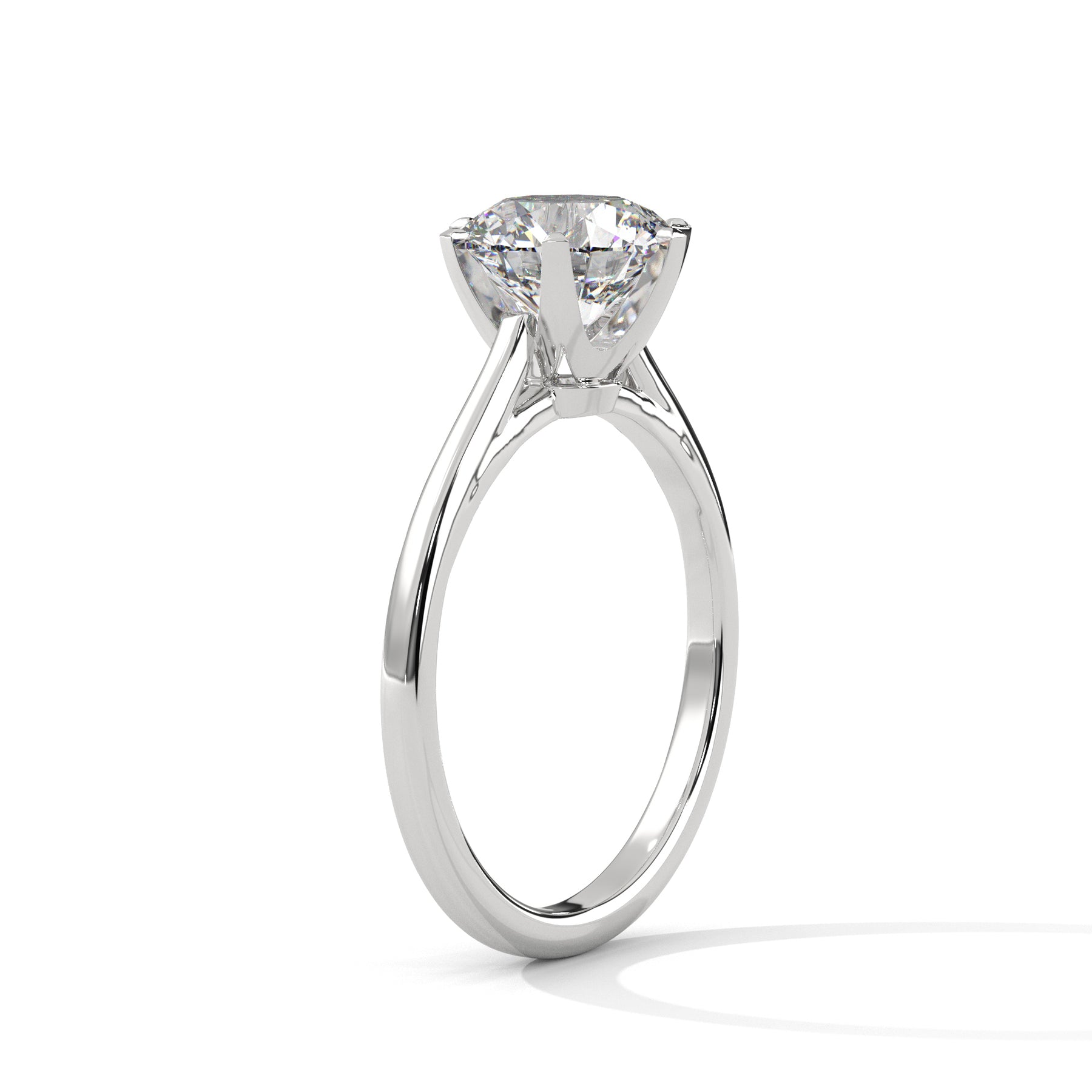 14K White Gold 18K White Gold Platinum Round