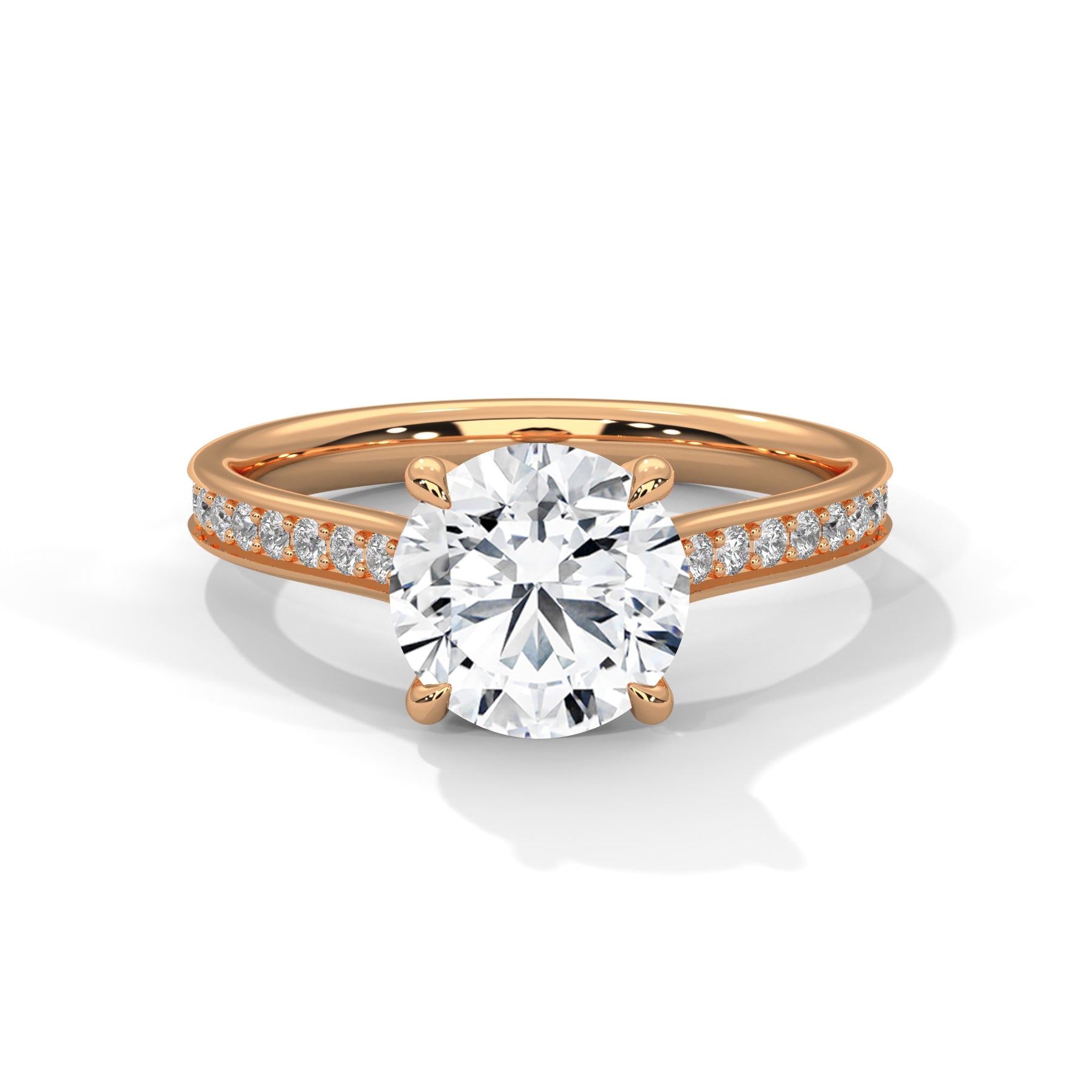 14K Rose Gold 18K Rose Gold Round