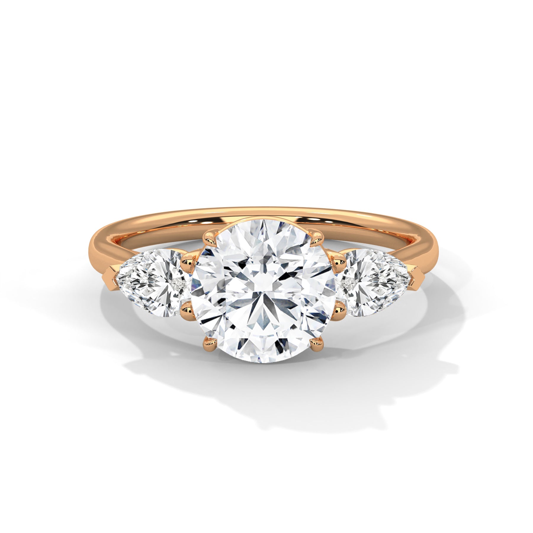 14K Rose Gold 18K Rose Gold Round