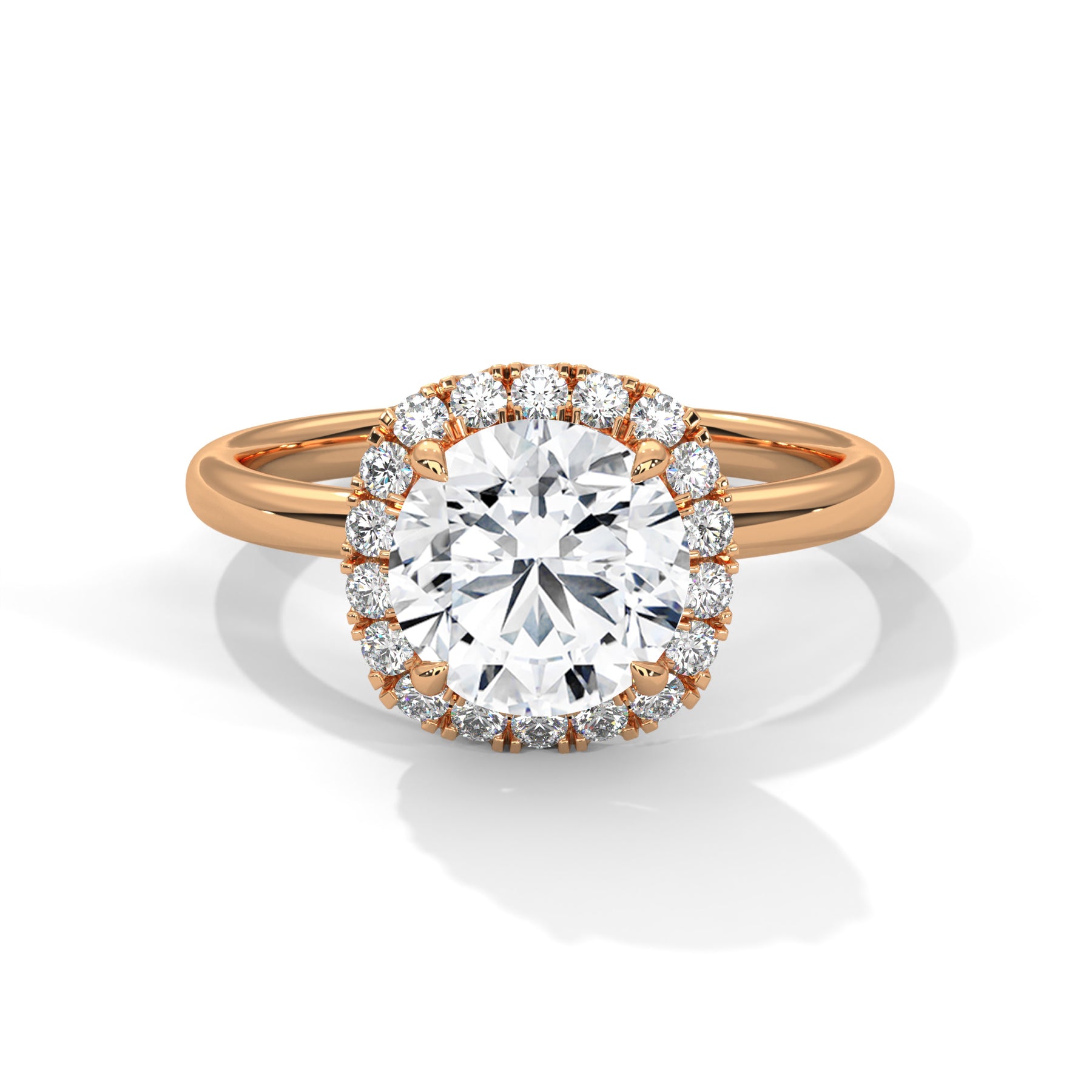 14K Rose Gold 18K Rose Gold Round