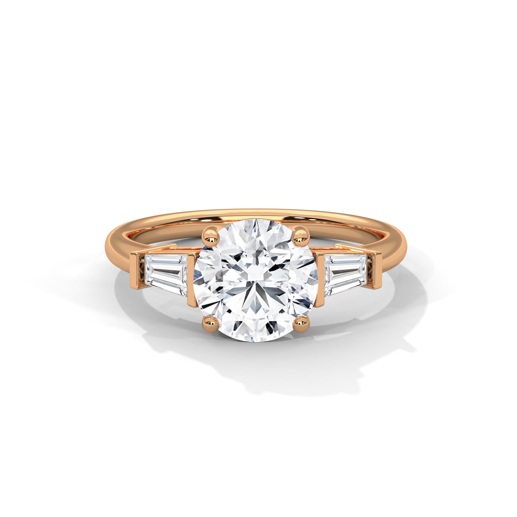 14K Rose Gold 18K Rose Gold Round