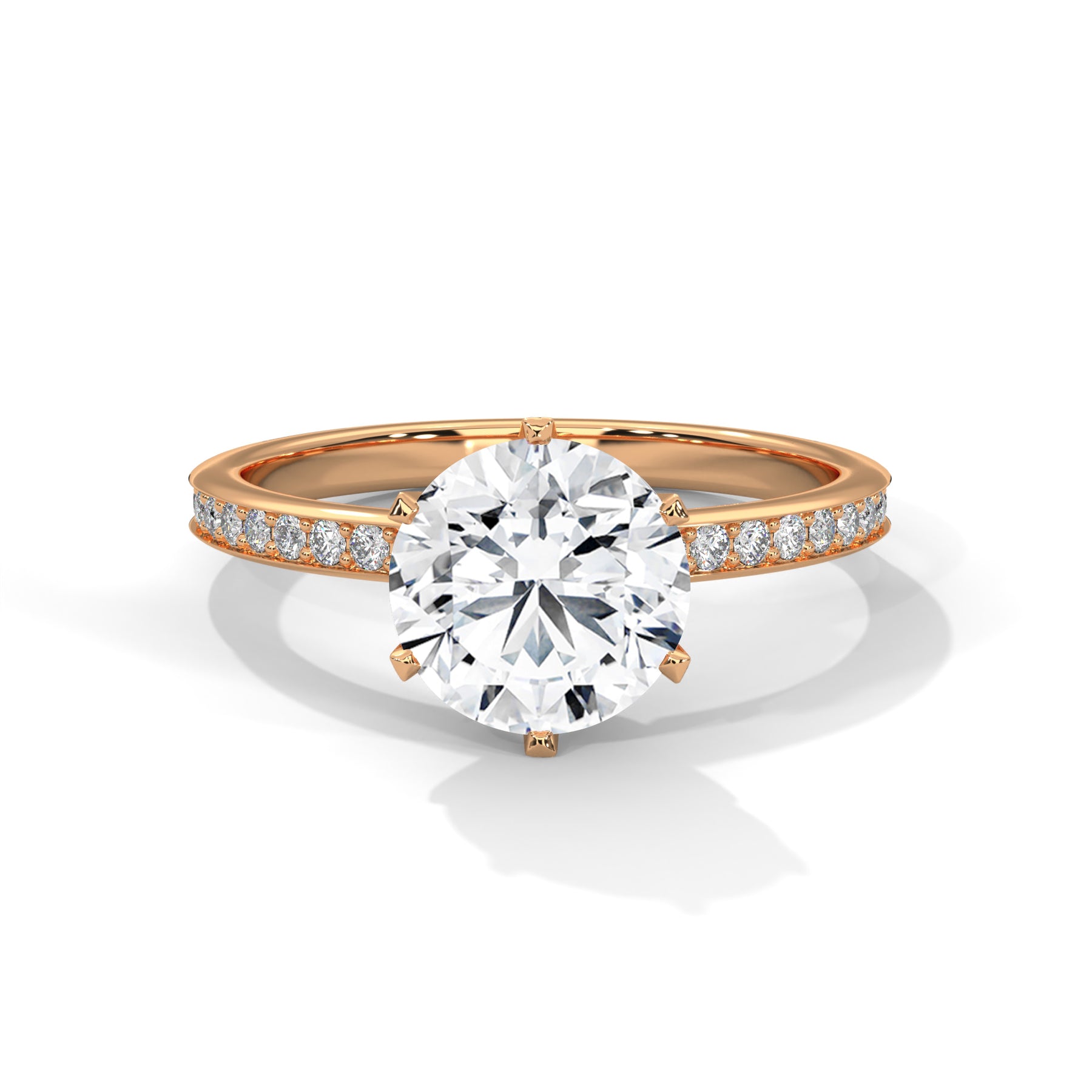 14K Rose Gold 18K Rose Gold Round