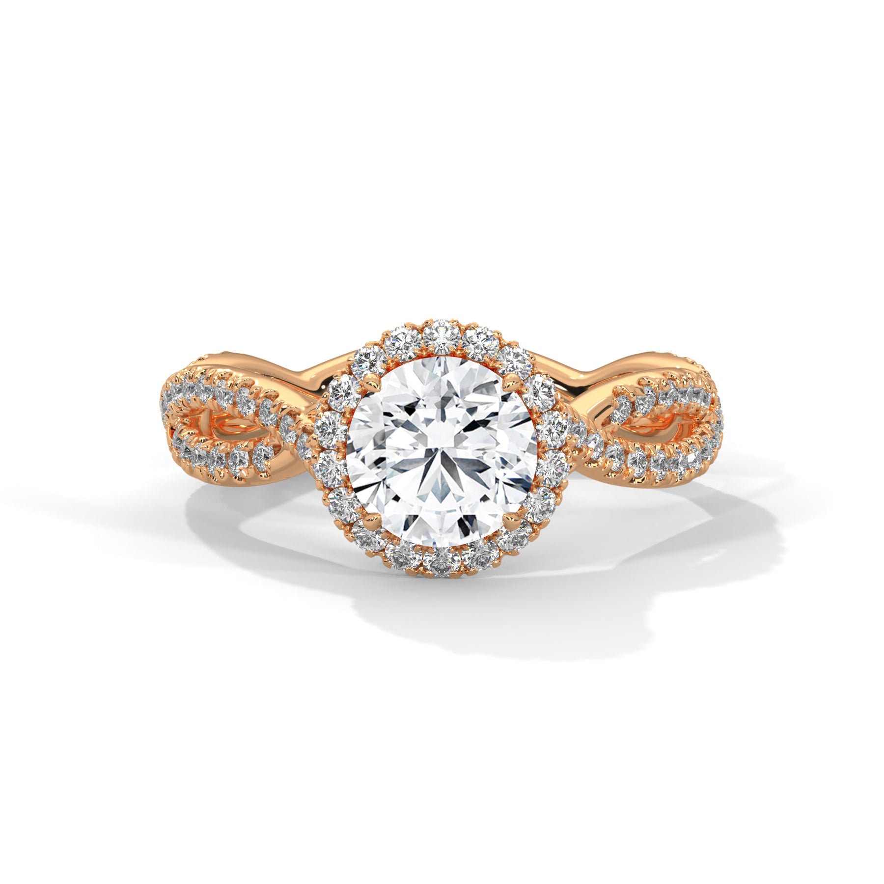 14K Rose Gold 18K Rose Gold Round