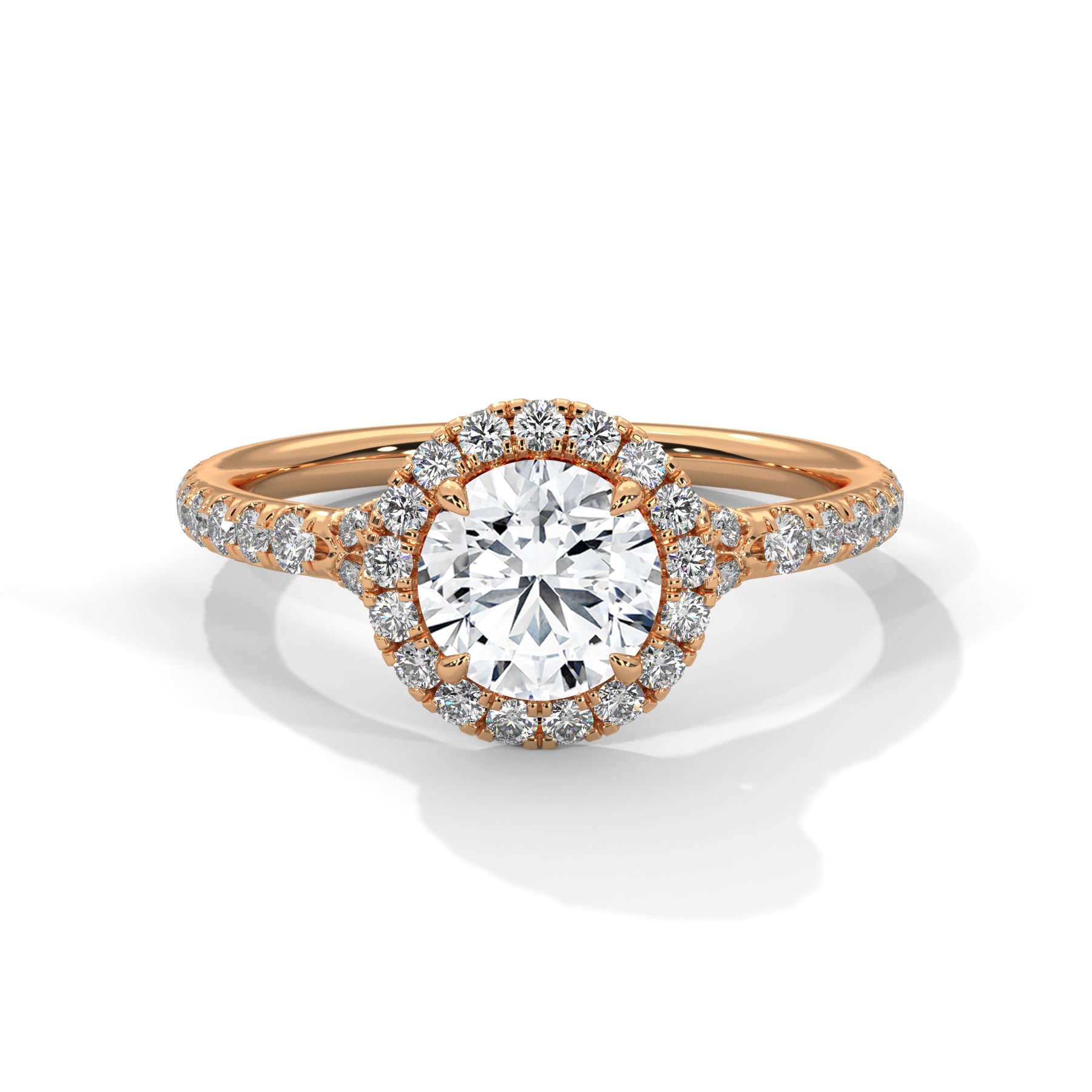 14K Rose Gold 18K Rose Gold Round