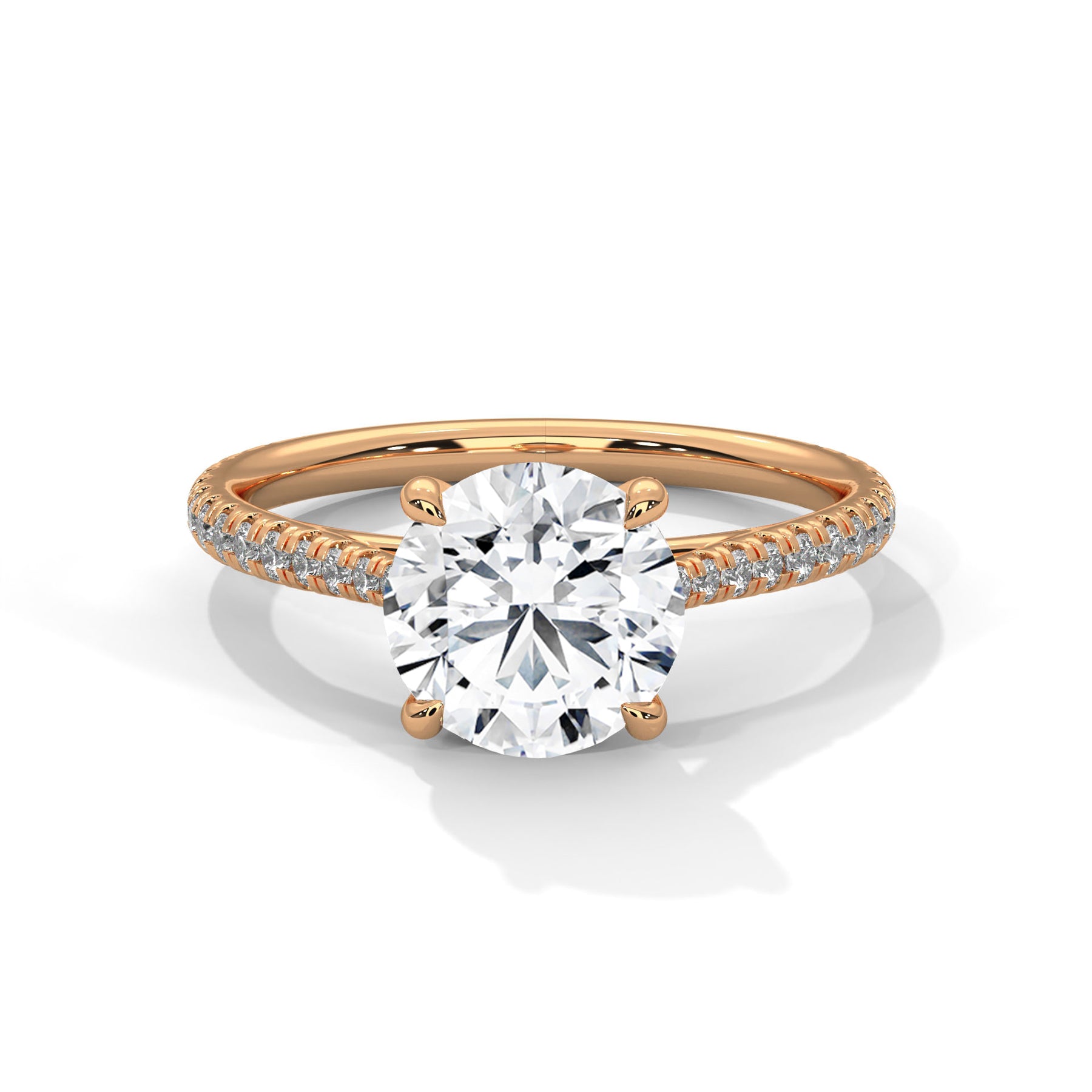 14K Rose Gold 18K Rose Gold Round