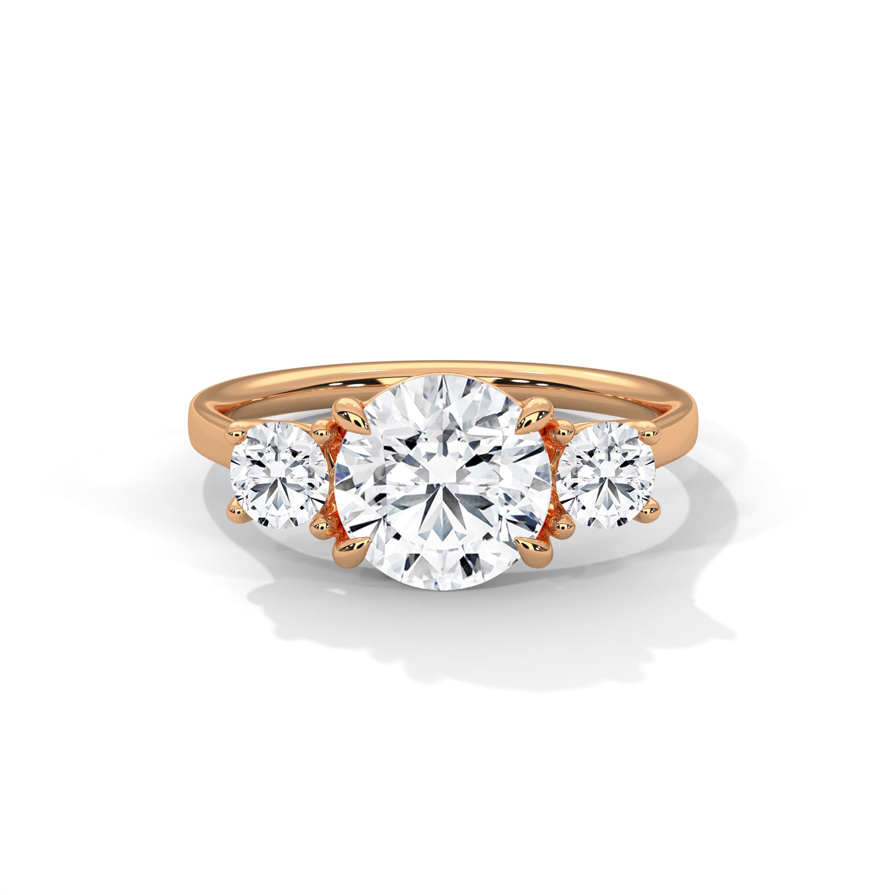 14K Rose Gold 18K Rose Gold Round