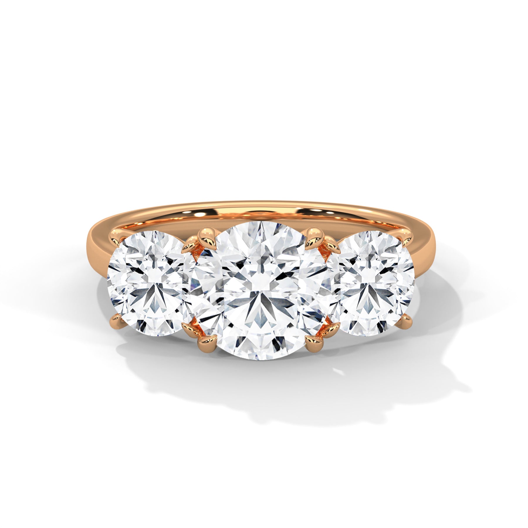 14K Rose Gold 18K Rose Gold Round
