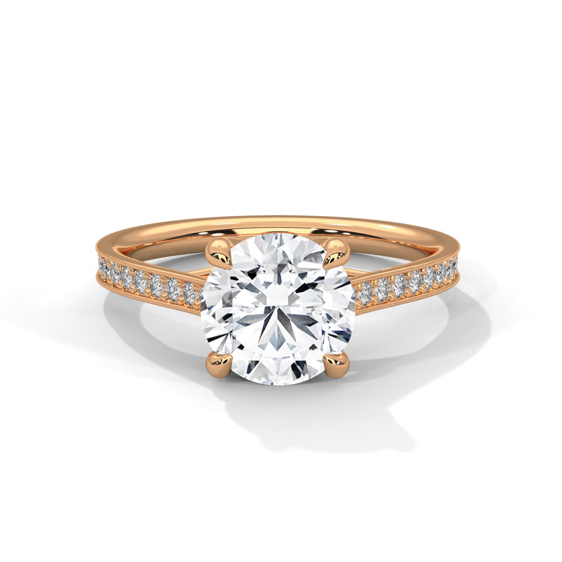 14K Rose Gold 18K Rose Gold Round