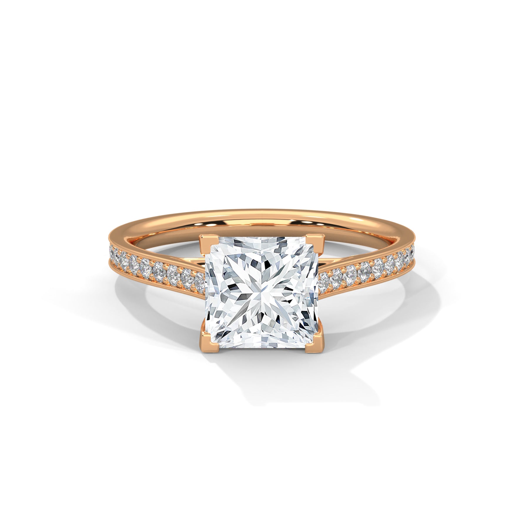 14K Rose Gold 18K Rose Gold Princess
