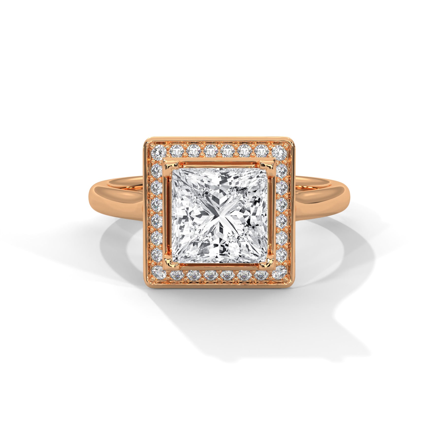 14K Rose Gold 18K Rose Gold Princess