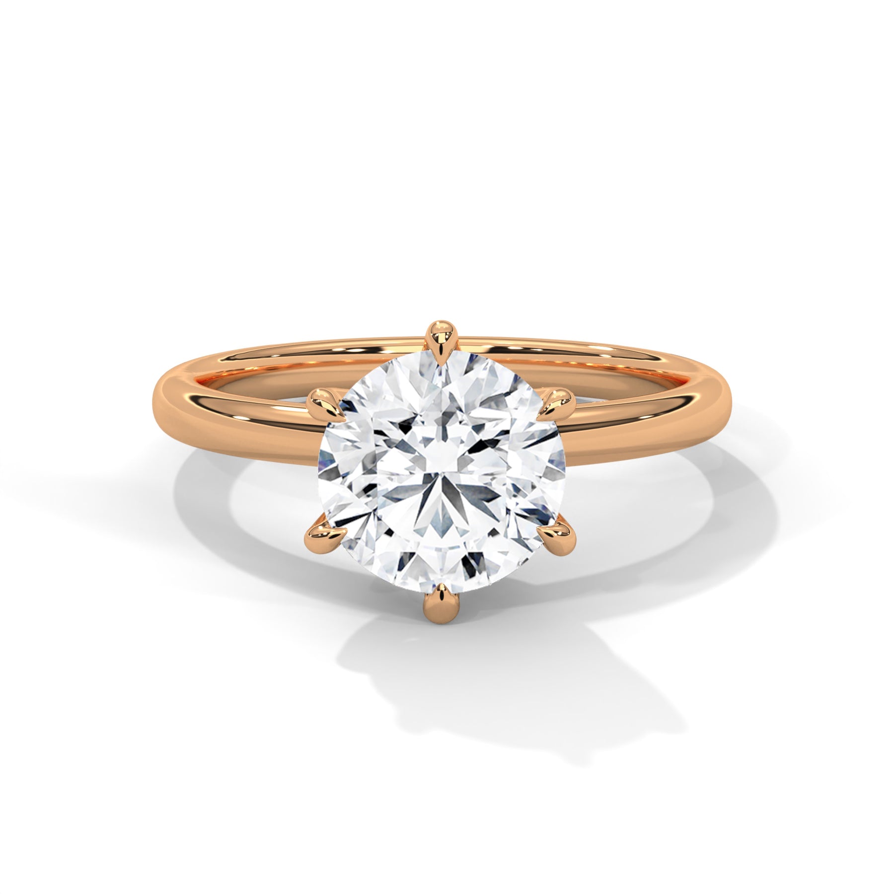 14K Rose Gold 18K Rose Gold Round