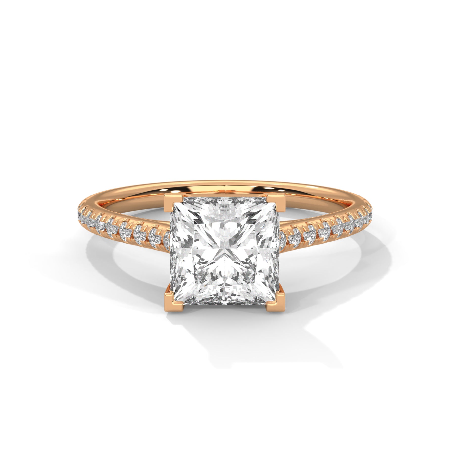 14K Rose Gold 18K Rose Gold Princess